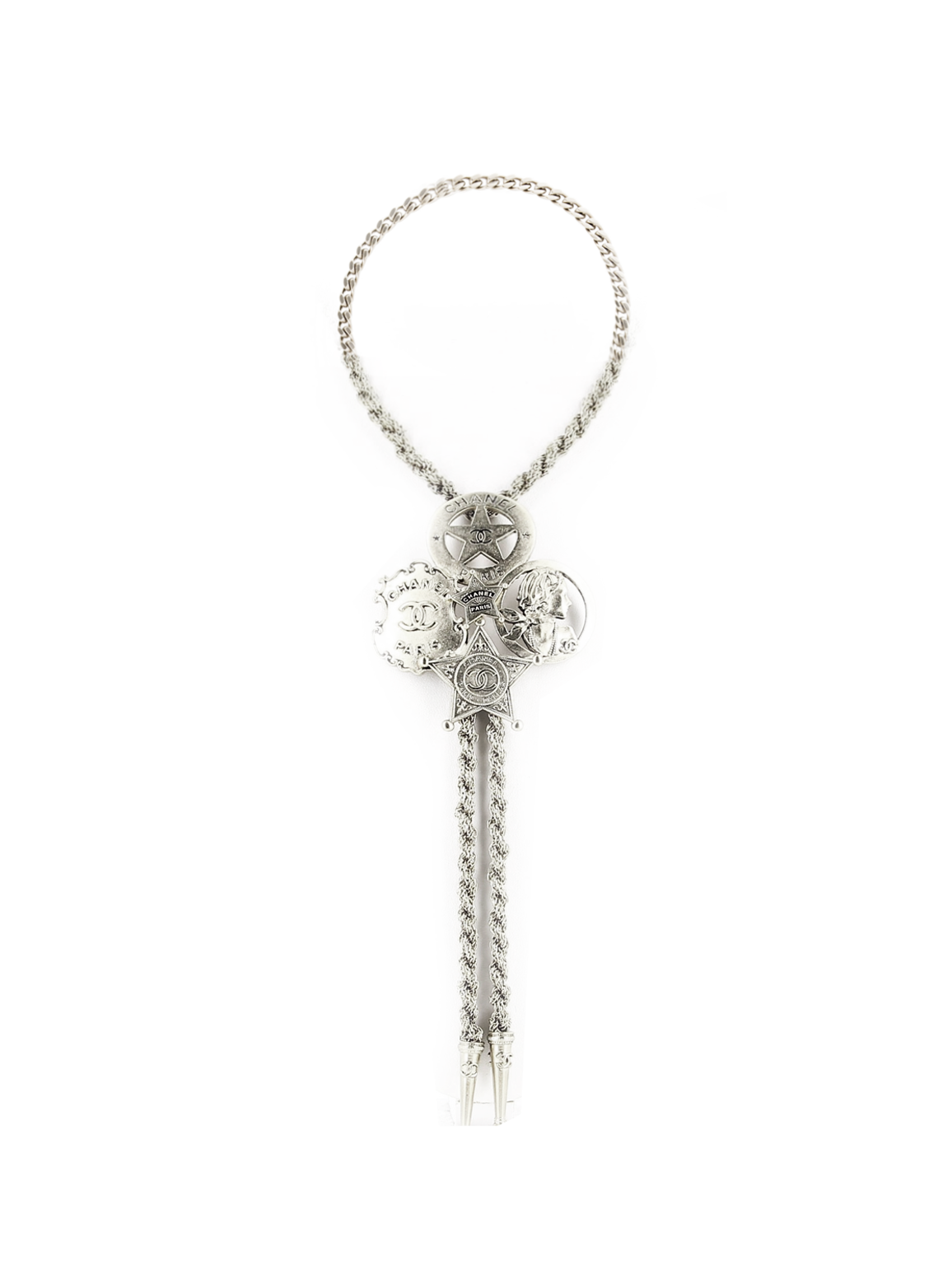 Chanel Silver Rare Dallas Bolo Tie
