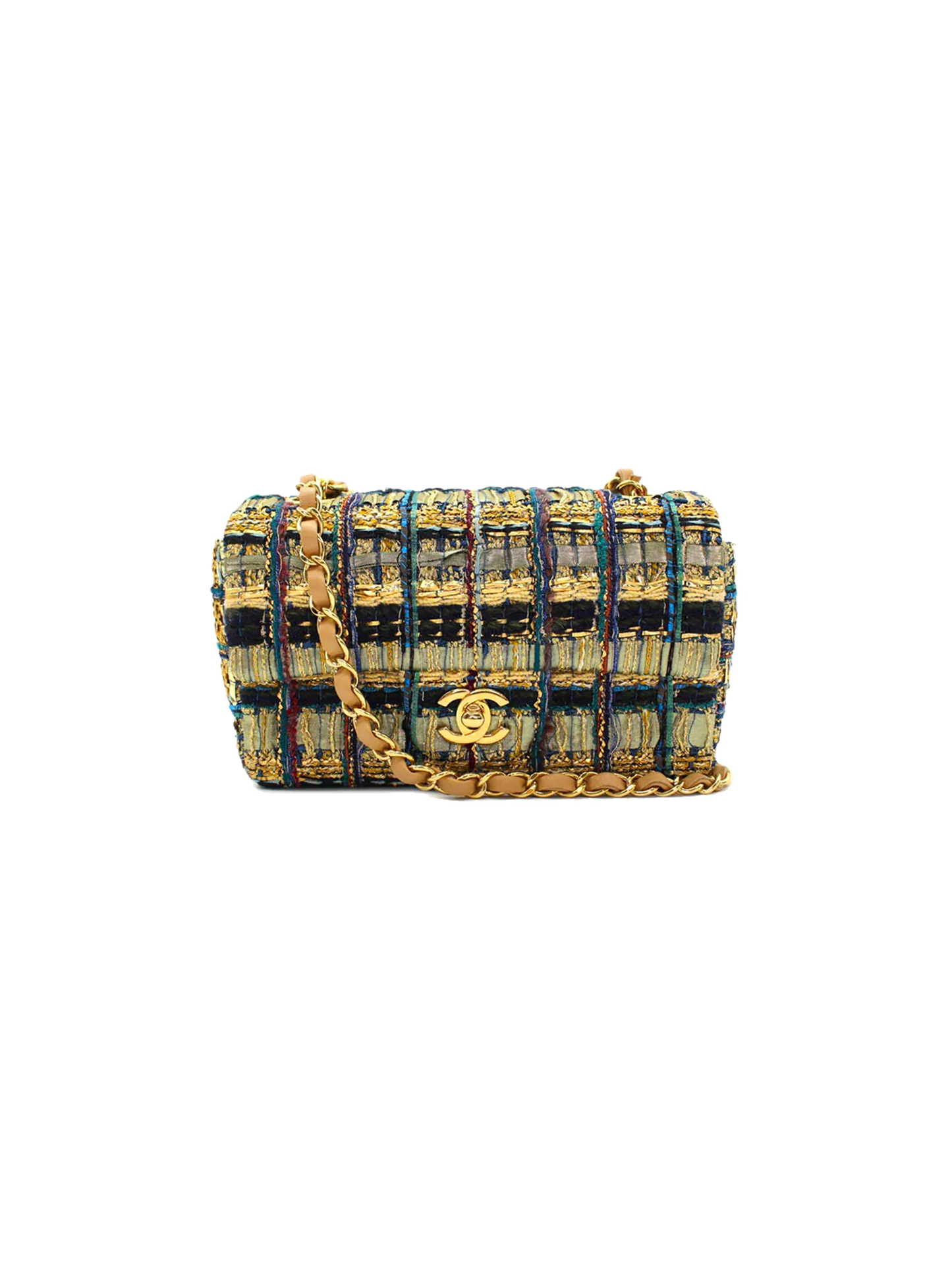 Chanel AW Tweed Printed 2019 Flap Bag