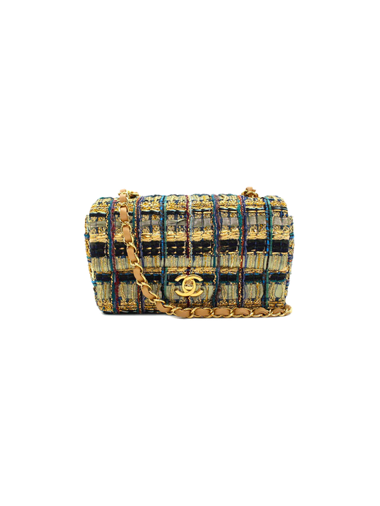 Chanel AW Tweed Printed 2019 Flap Bag