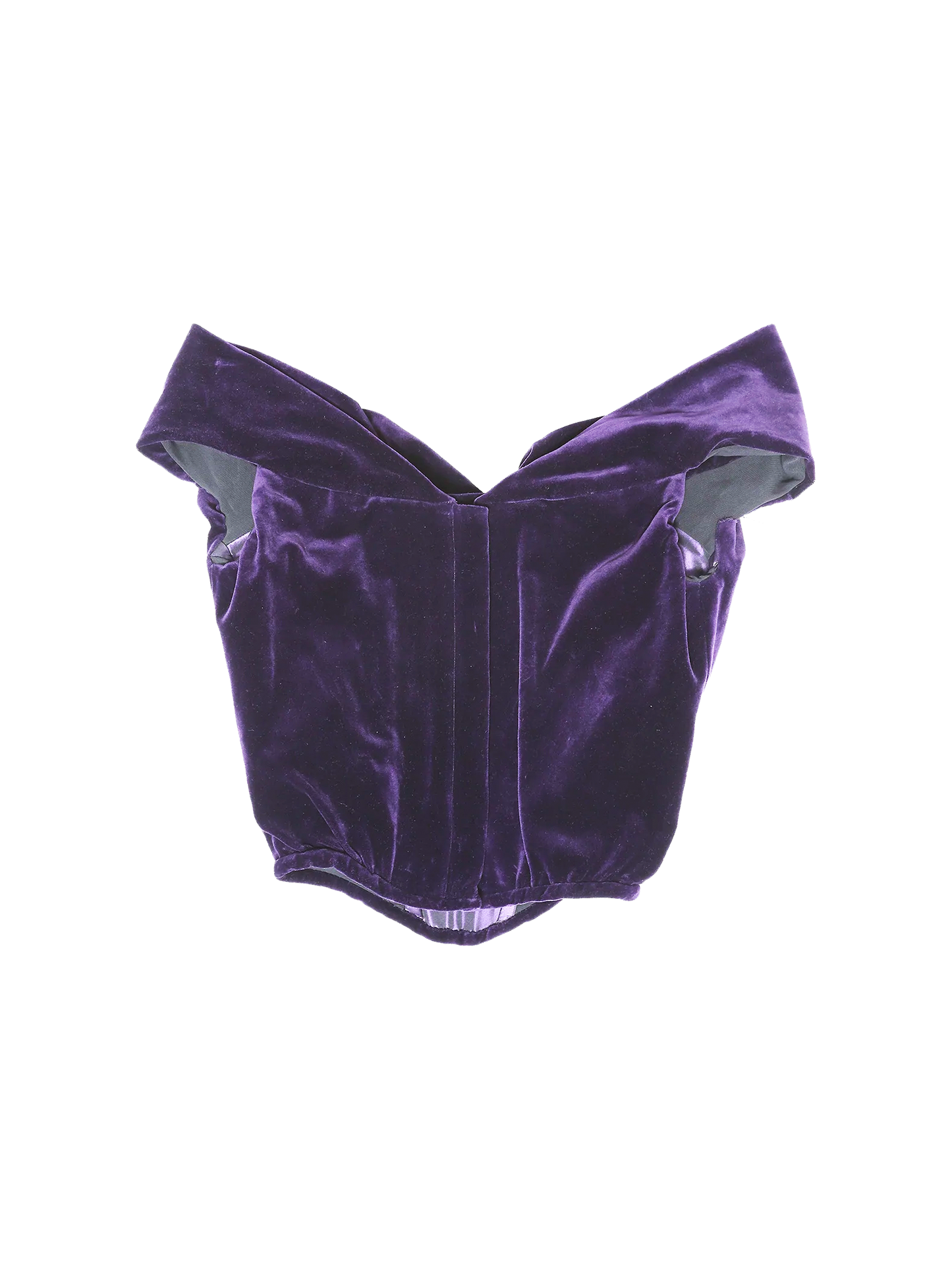 Vivienne Westwood 1990s Couture Draped Velvet Bustier