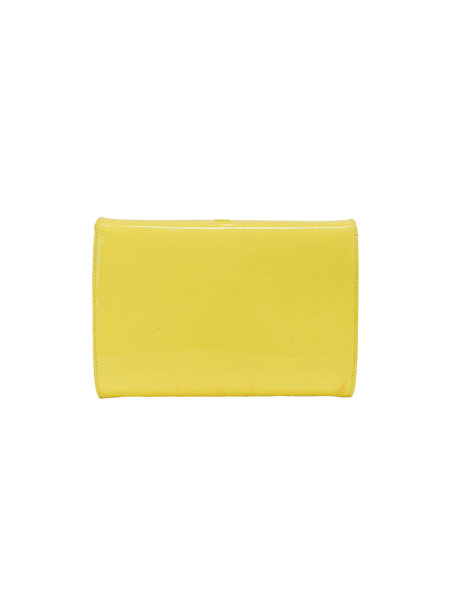 Versace 2010s Yellow Medusa Clutch