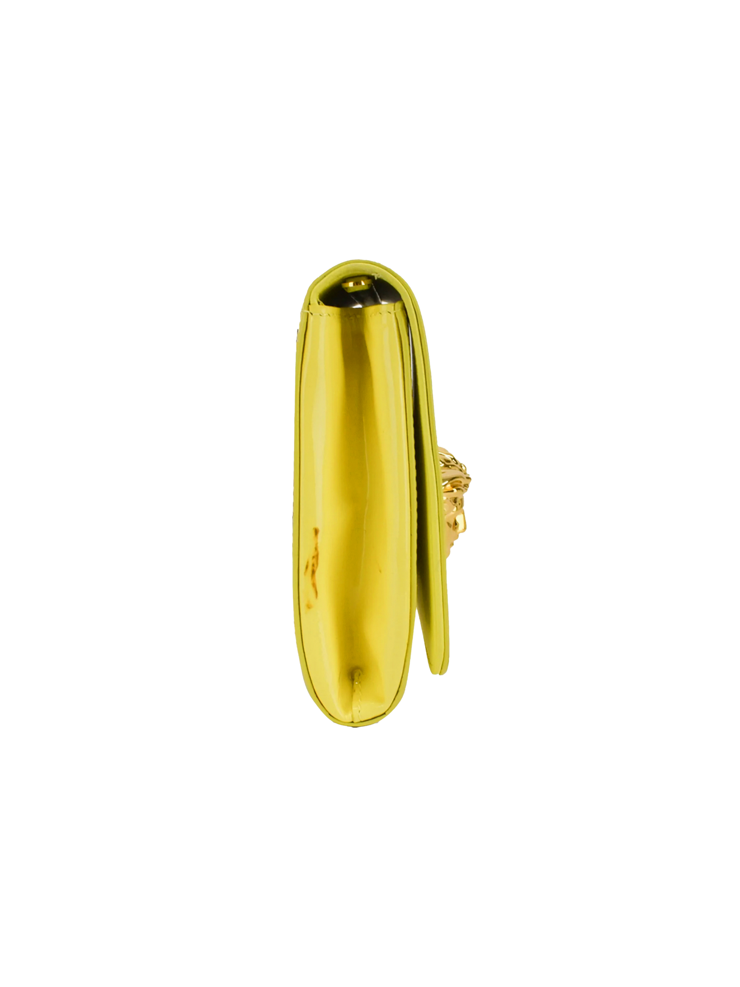 Versace 2010s Yellow Medusa Clutch