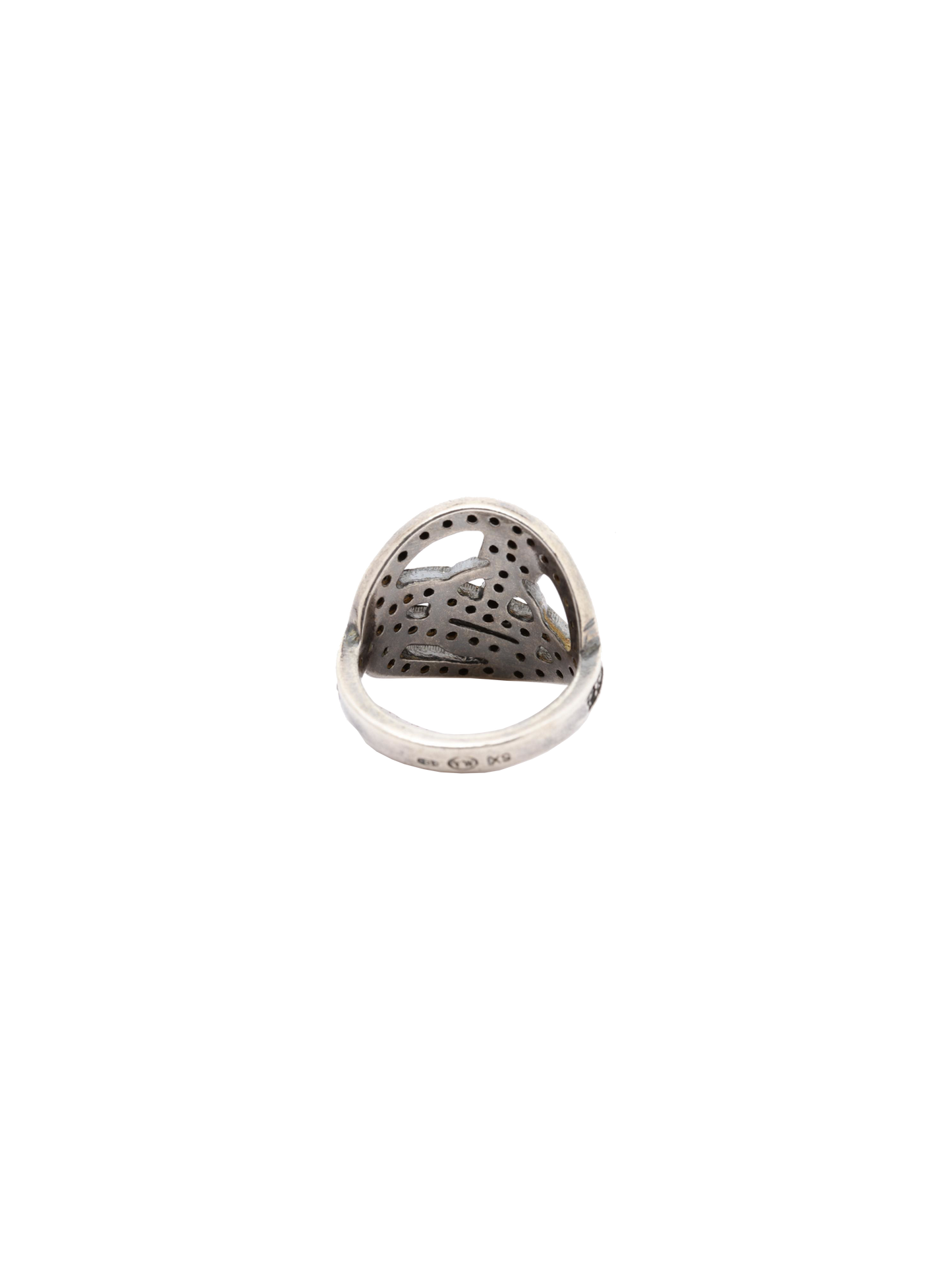 Vivienne Westwood 2010s Black Orb Logo Ring