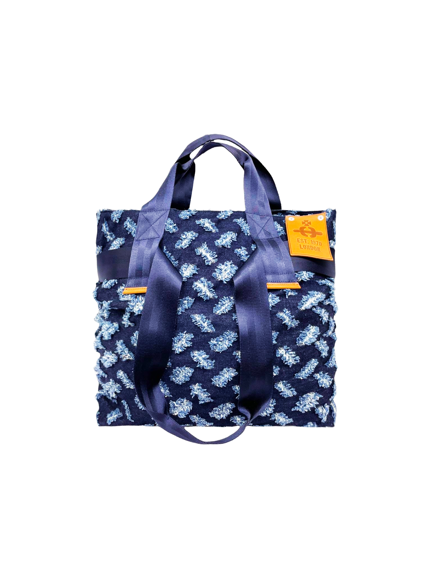 Vivienne Westwood 2000s Denim Cut and Slash Tote Bag