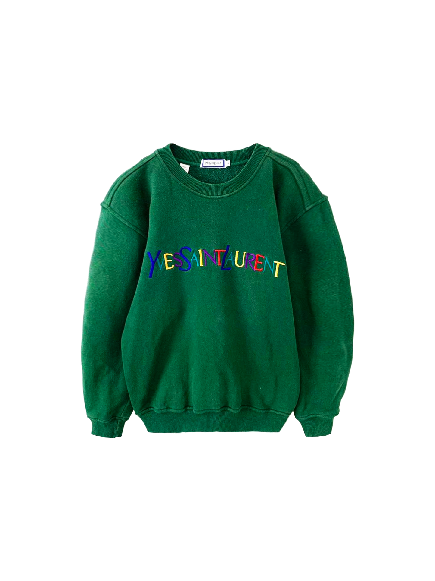 Yves Saint Laurent 1990s Green Crewneck
