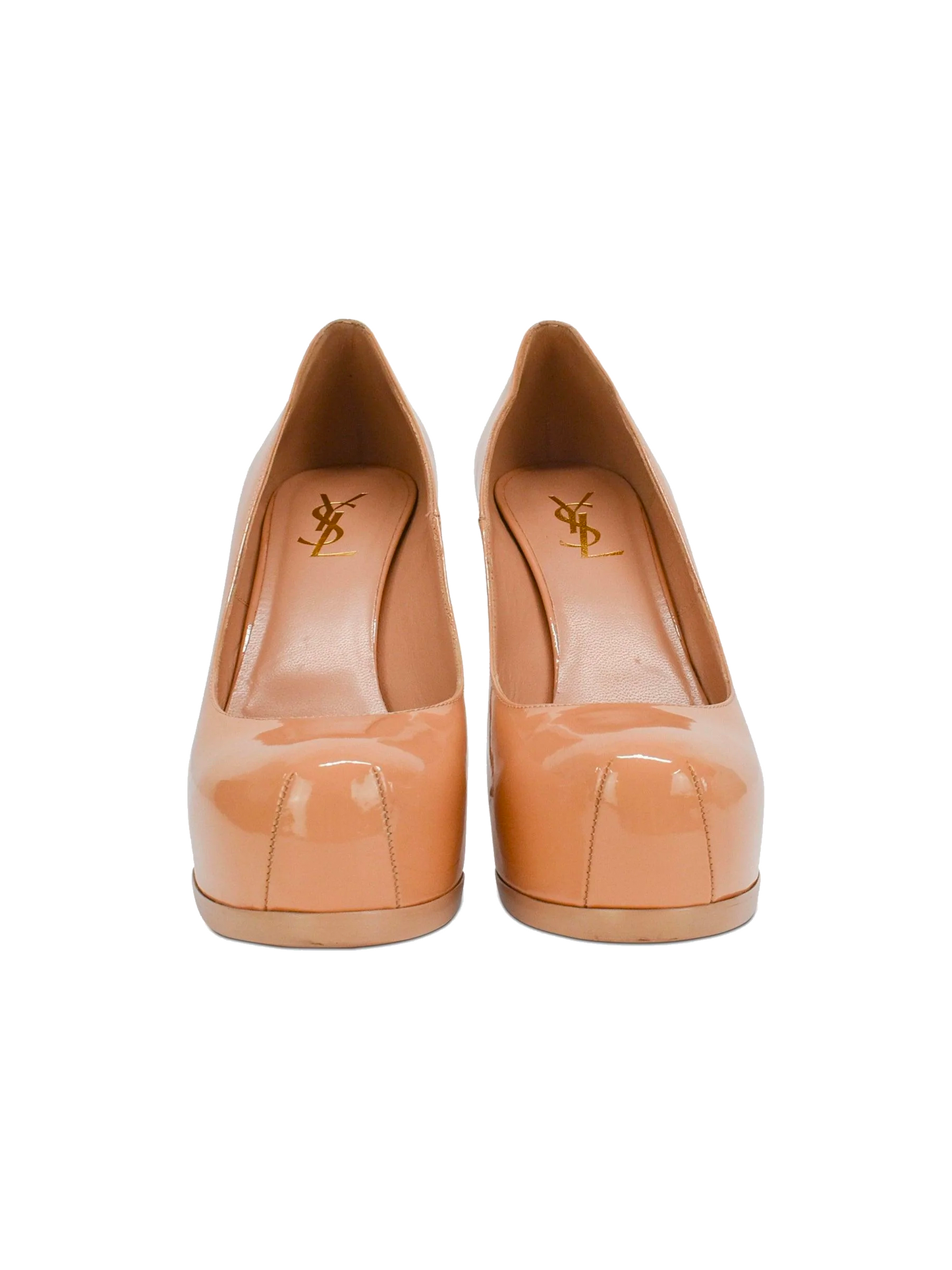 Yves Saint Laurent 2000s Nude Round Toe Pumps