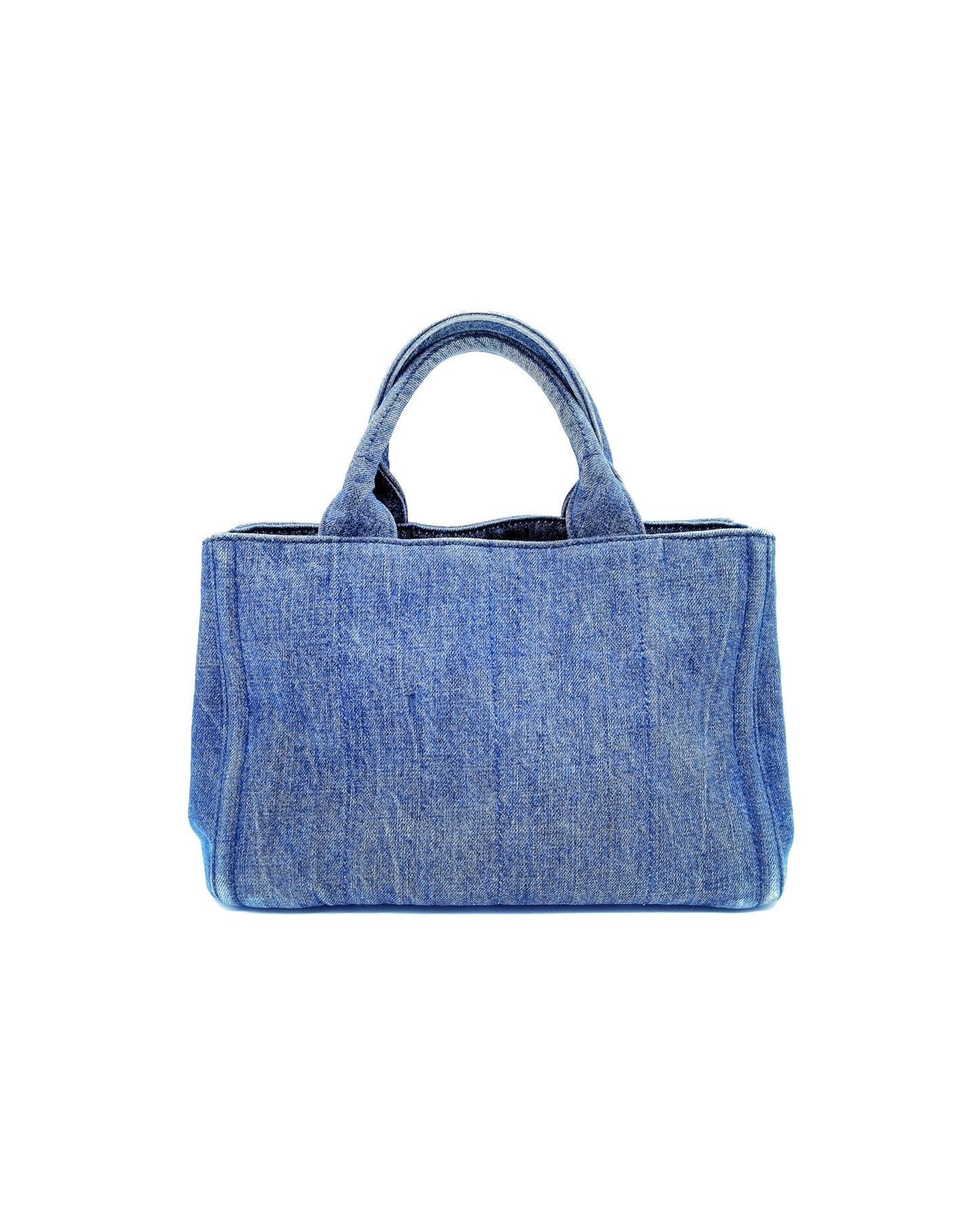 Prada 2000s Denim Rare Studded Tote Bag