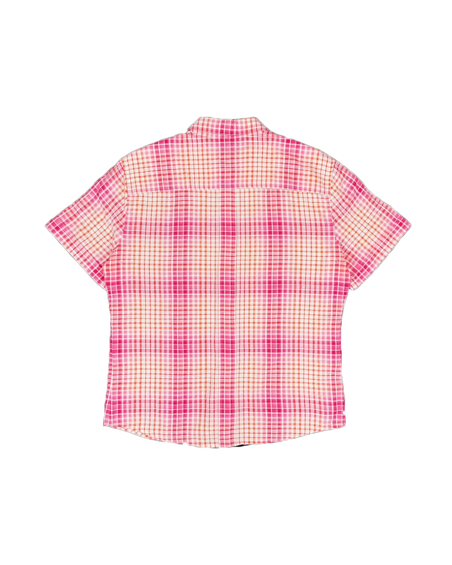 Prada 2000s Plaid Shortsleeve Cotton Shirt