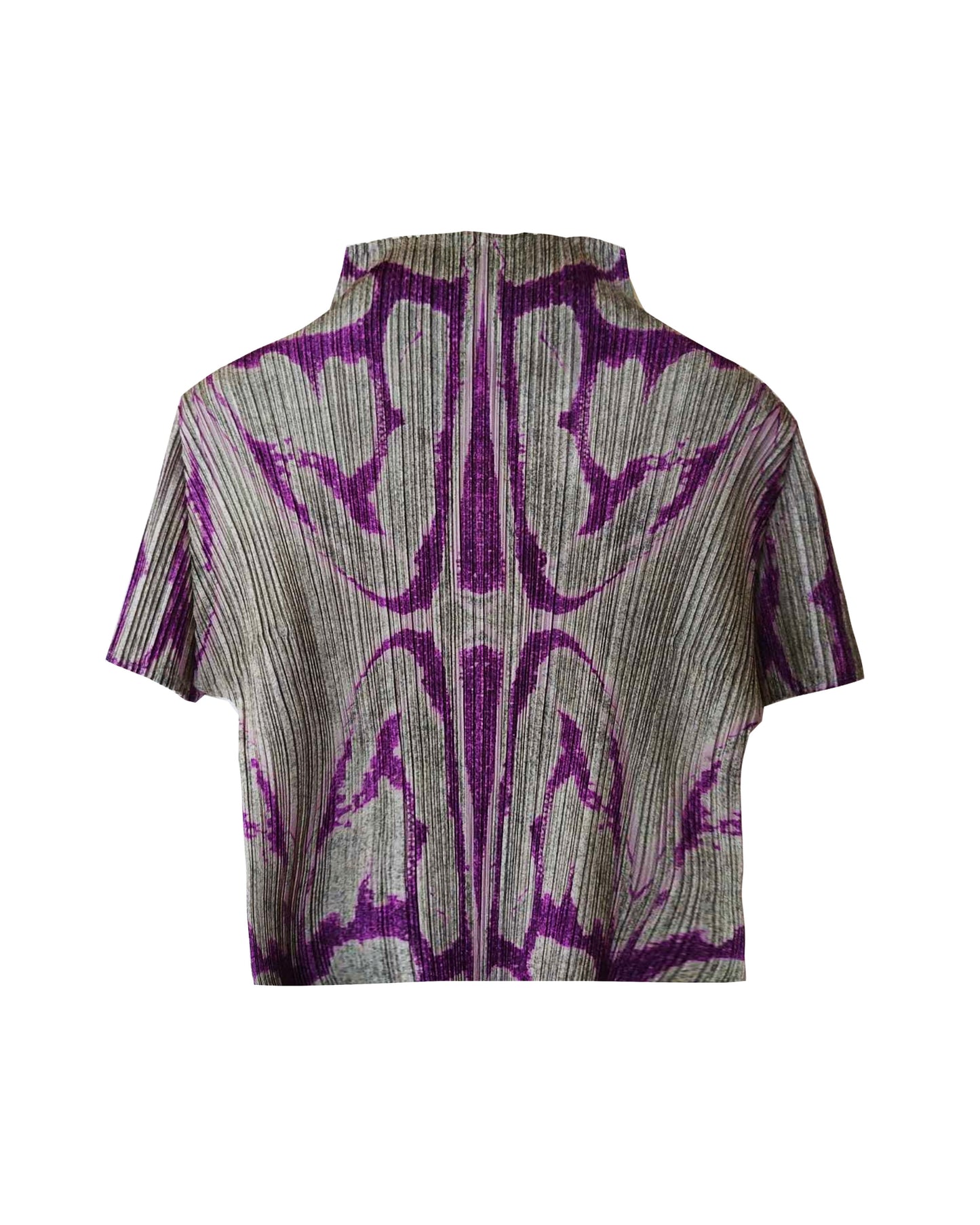 Issey Miyake 2000s Pleats Please Purple Print