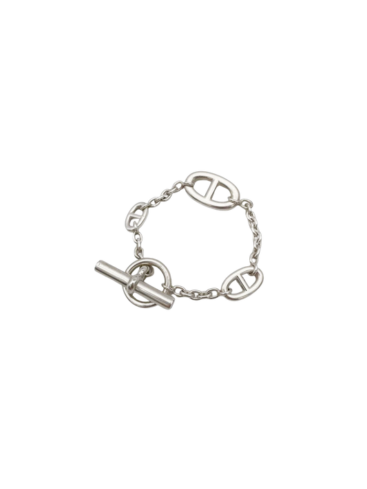 Hermes 2010s Farandole Shane Dancle Silver Bracelet