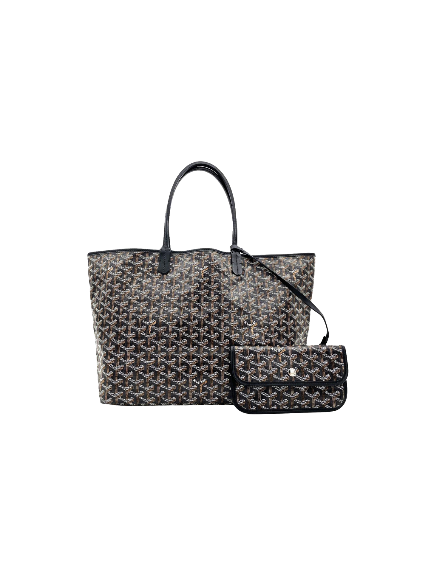 Goyard 2000s Saint Louis PM Black Tote Bag
