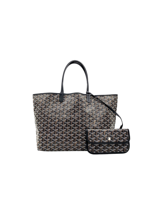 Goyard 2000s Saint Louis PM Black Tote Bag