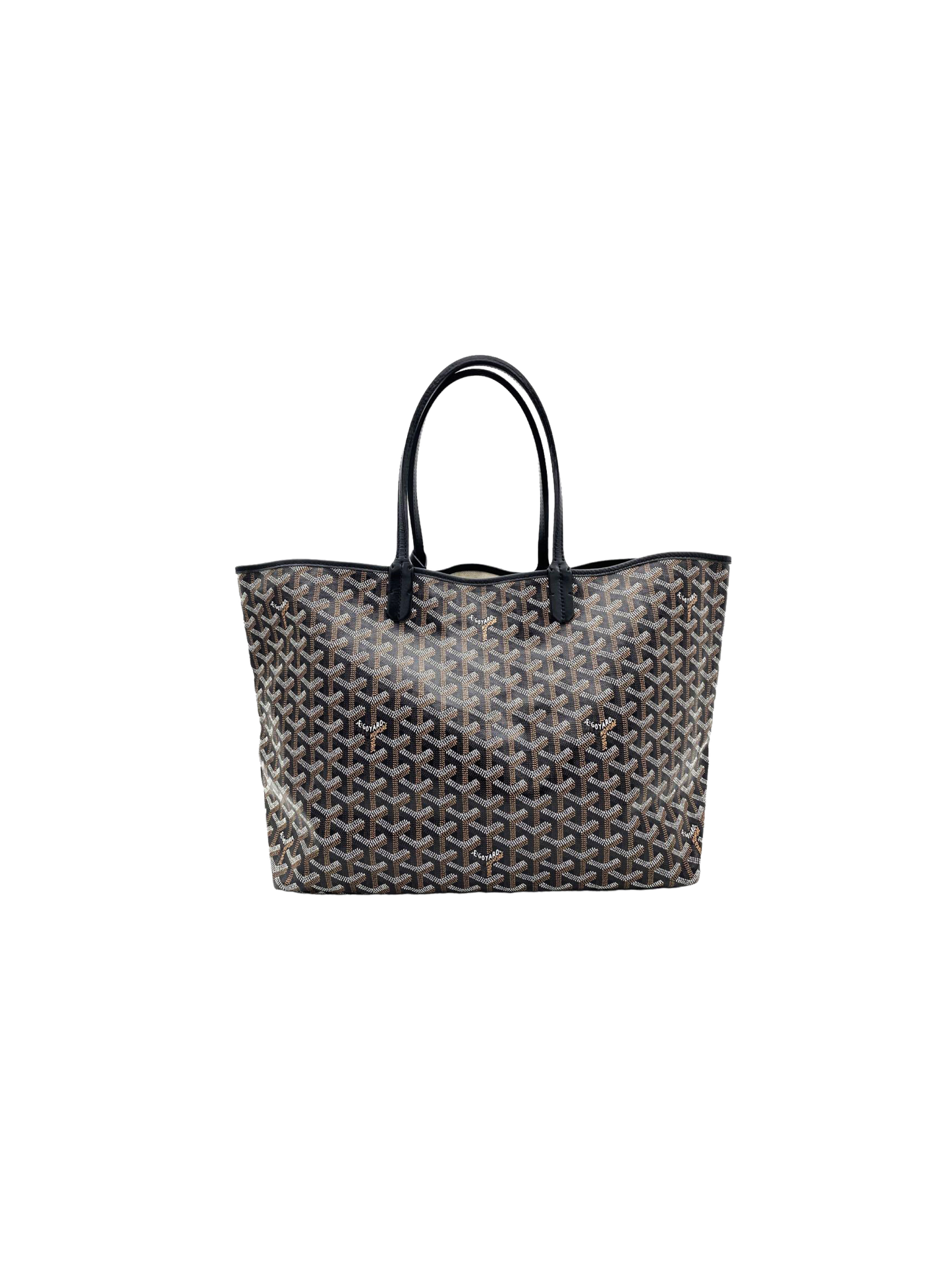 Goyard 2000s Saint Louis PM Black Tote Bag