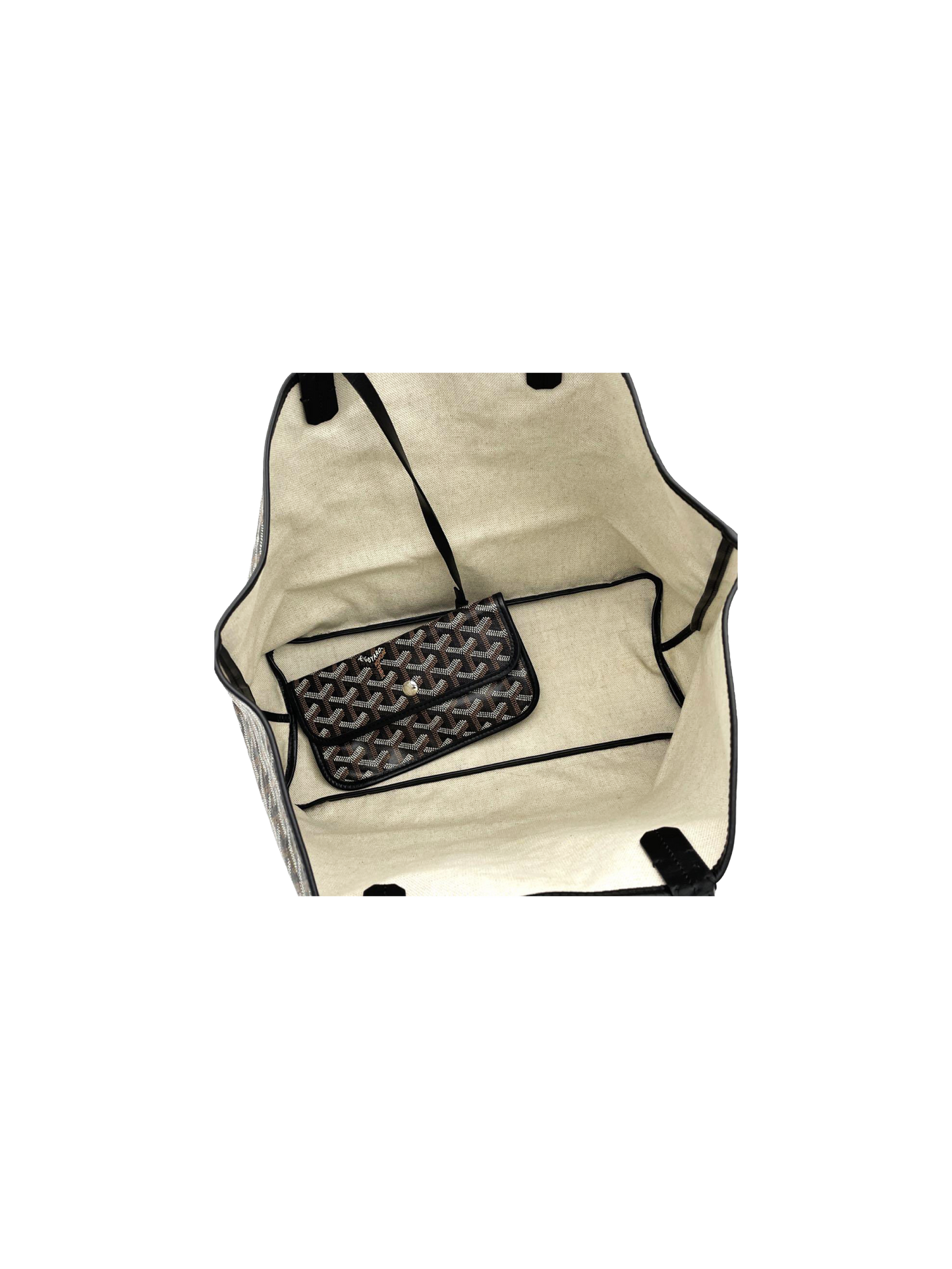 Goyard 2000s Saint Louis PM Black Tote Bag