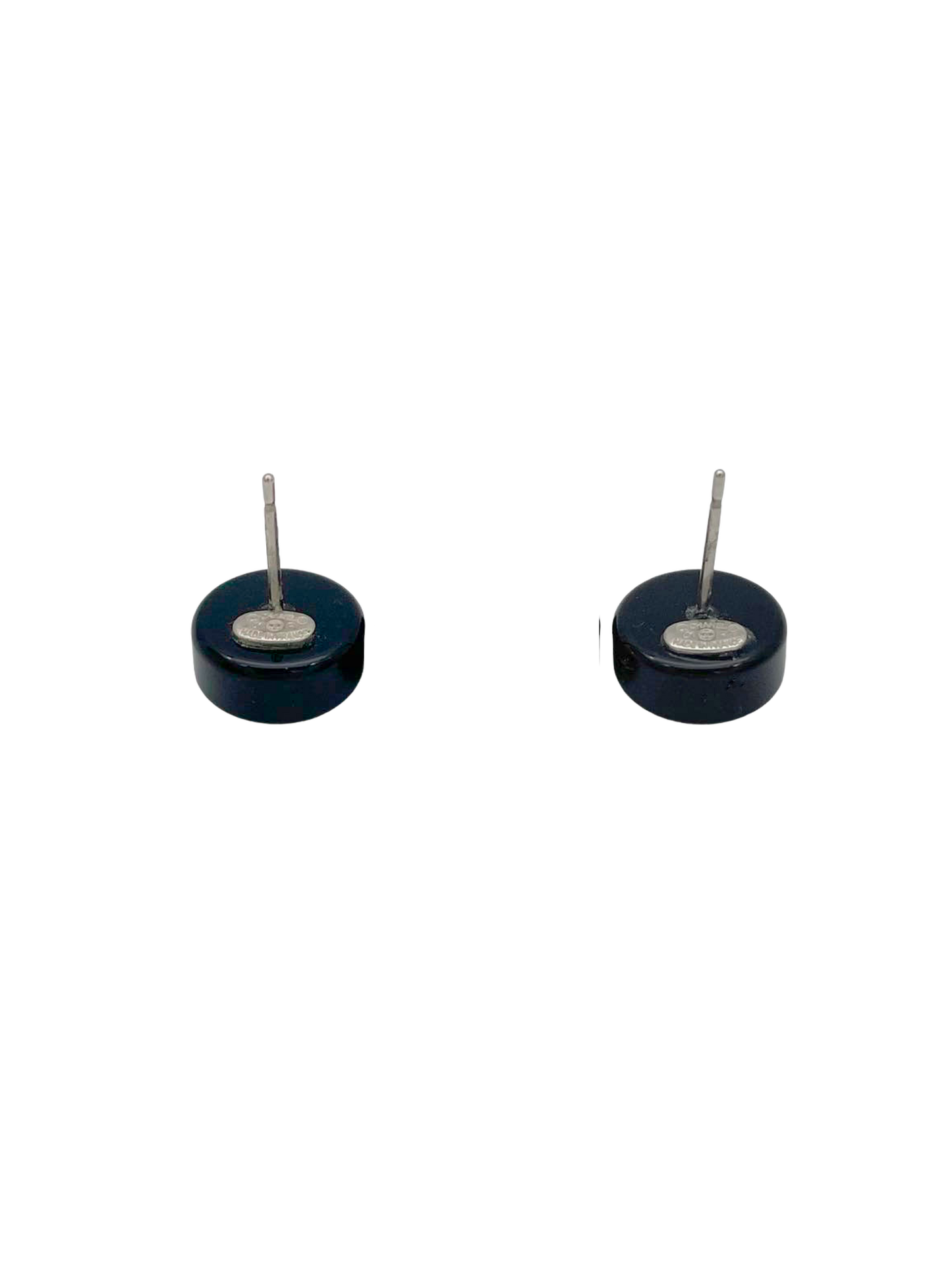 Chanel 2000s Mini Round COCO Mark Mirror Earring