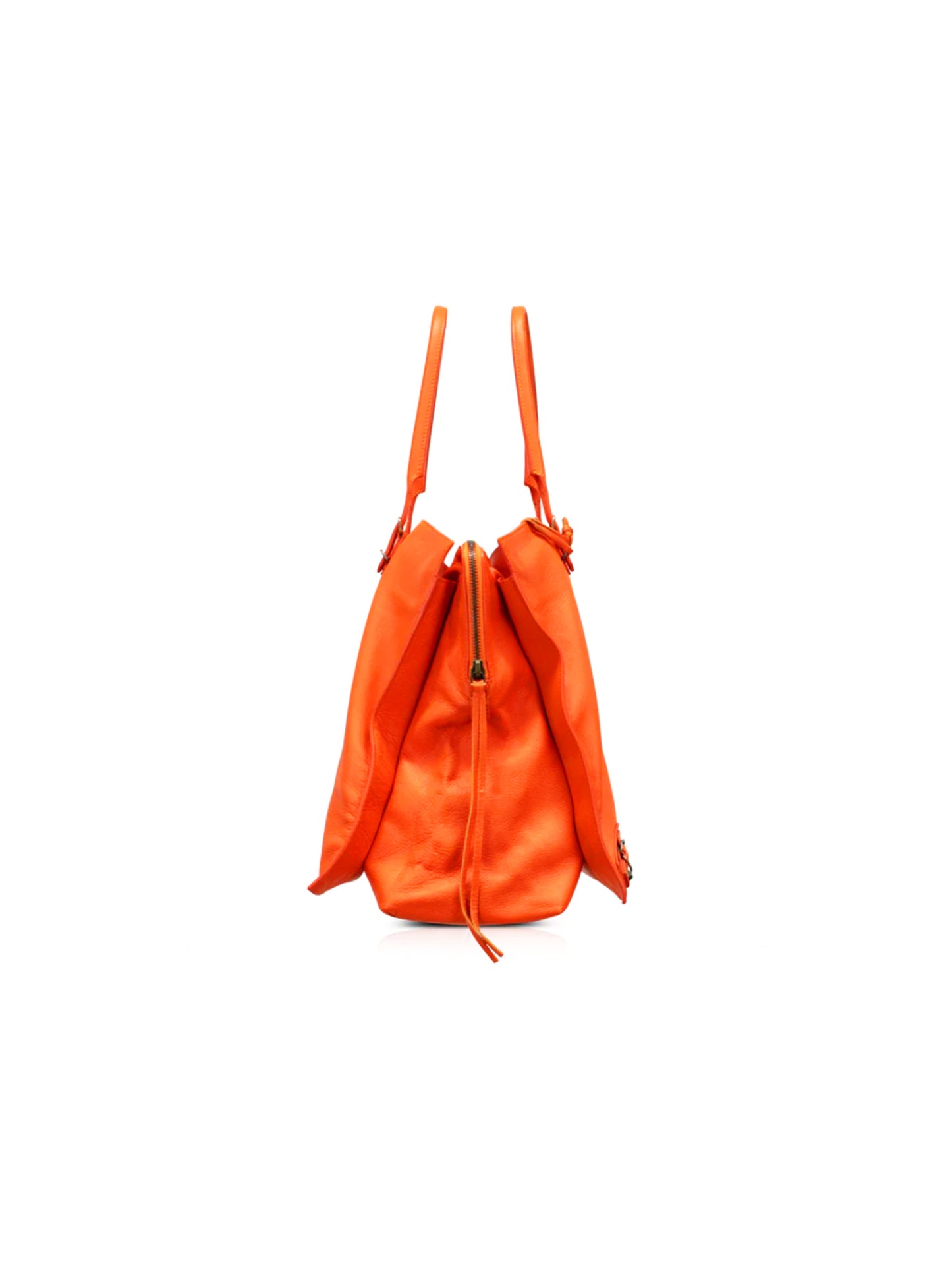 Balenciaga 2010s Orange Papier A4 Bag