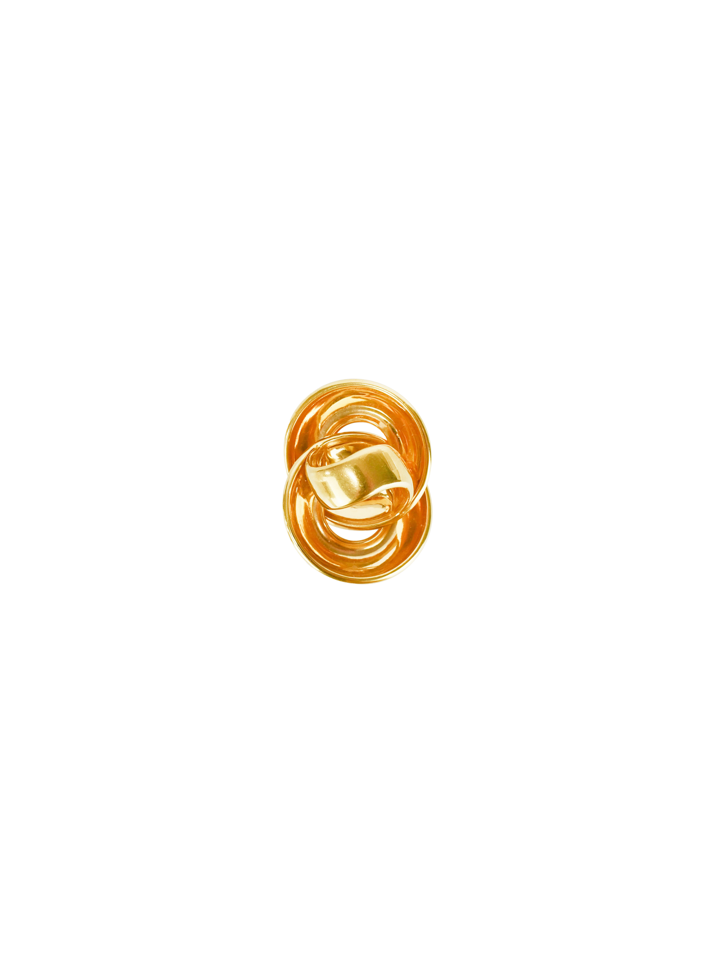 Balenciaga 2010s Knot Logo Ring