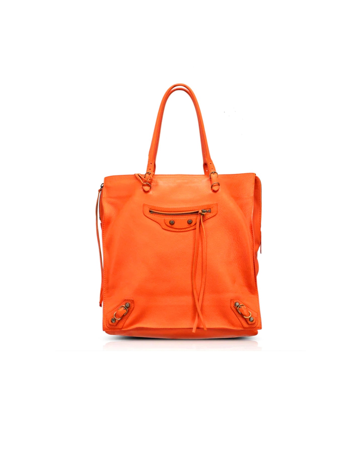 Balenciaga 2010s Orange Papier A4 Bag