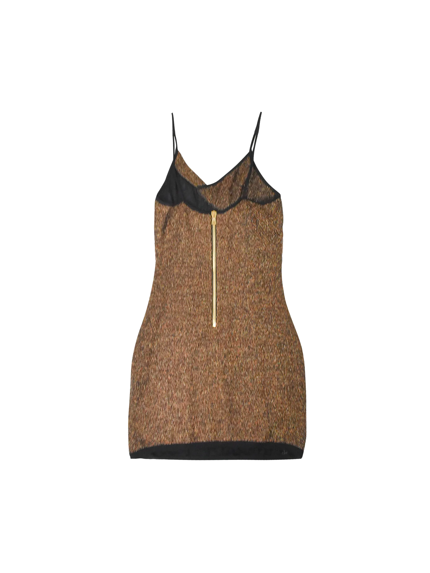 Balmain 2019 Gold Fringe Dress