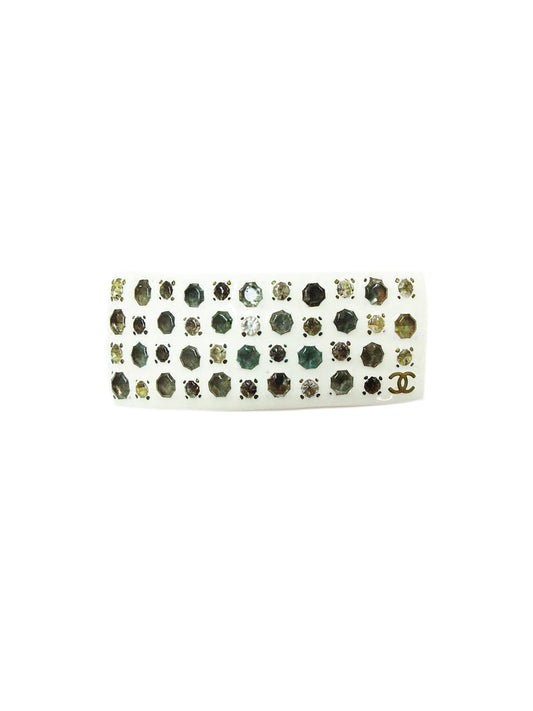 Chanel 2000s Multi-Colour Rhinestone Barrette