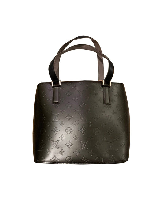 Louis Vuitton 2000s Vernis Matte Black Shoulder Bag
