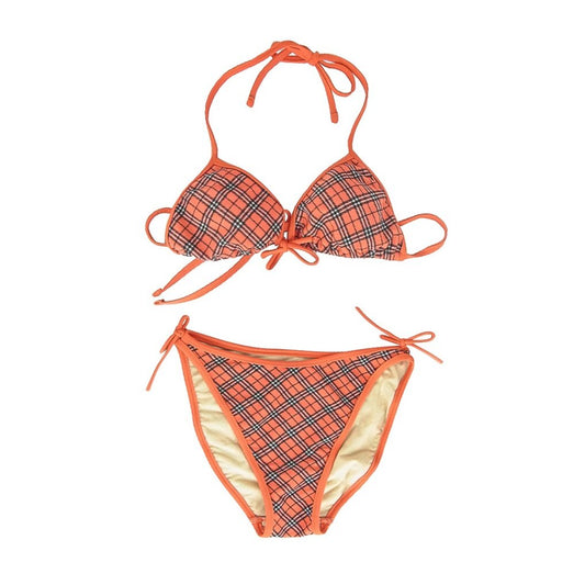 Burberry 2000s Blue Label Pink Strappy Bikini Set