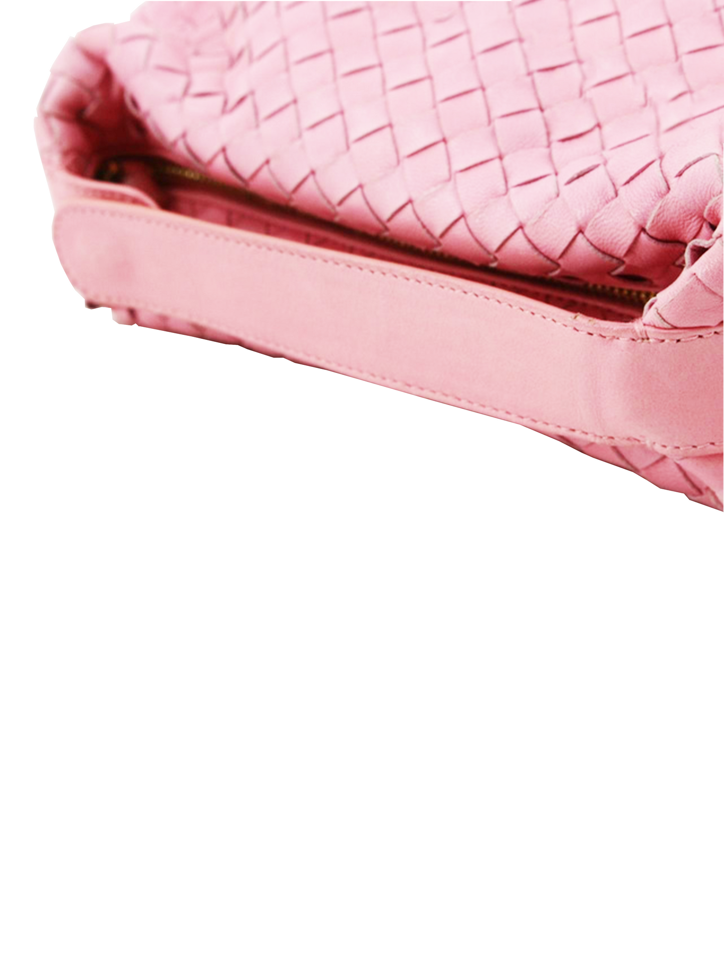 Bottega Veneta Intrecciato Pink Handbag