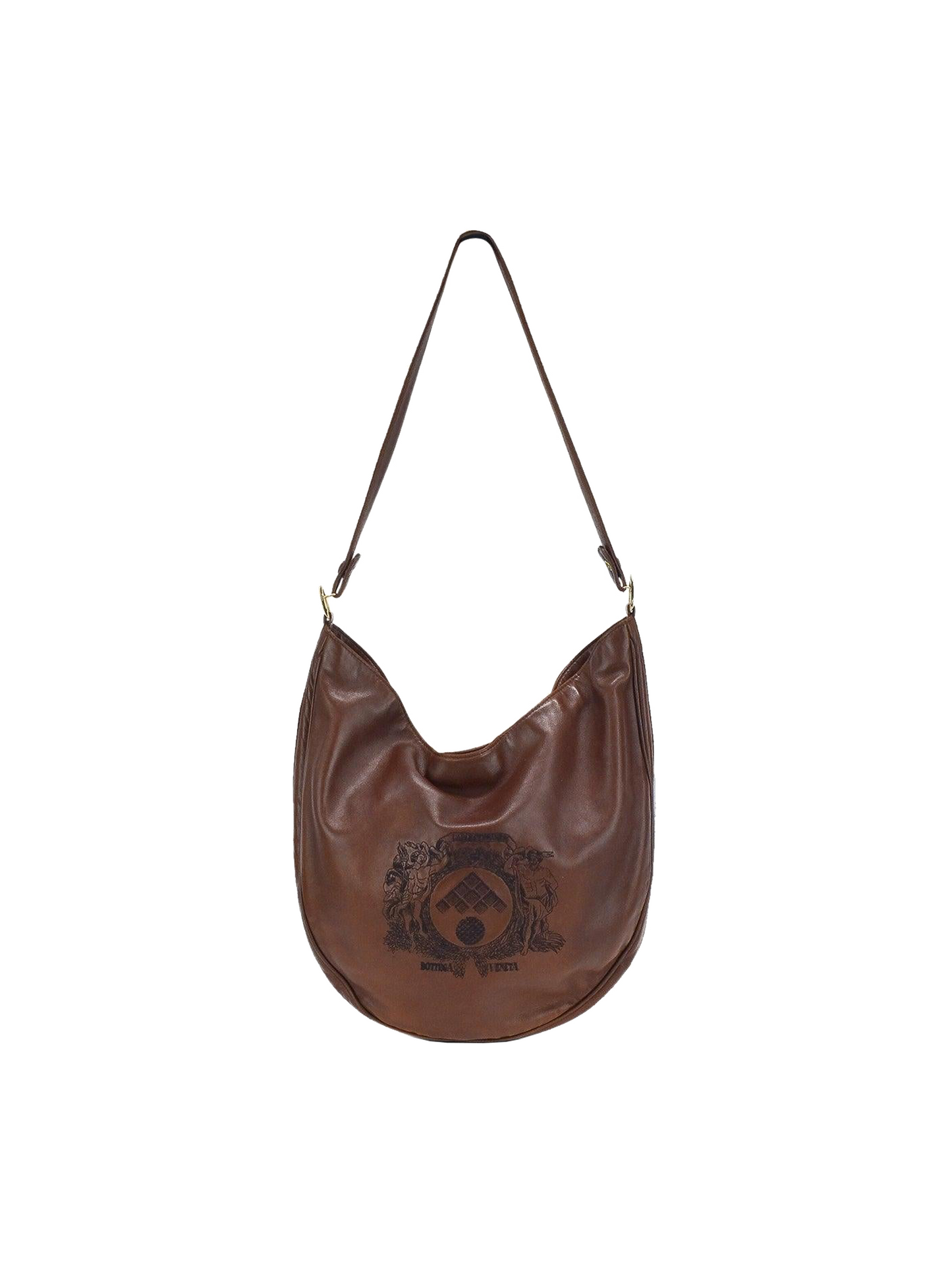 Bottega Brown Leather Hobo Bag