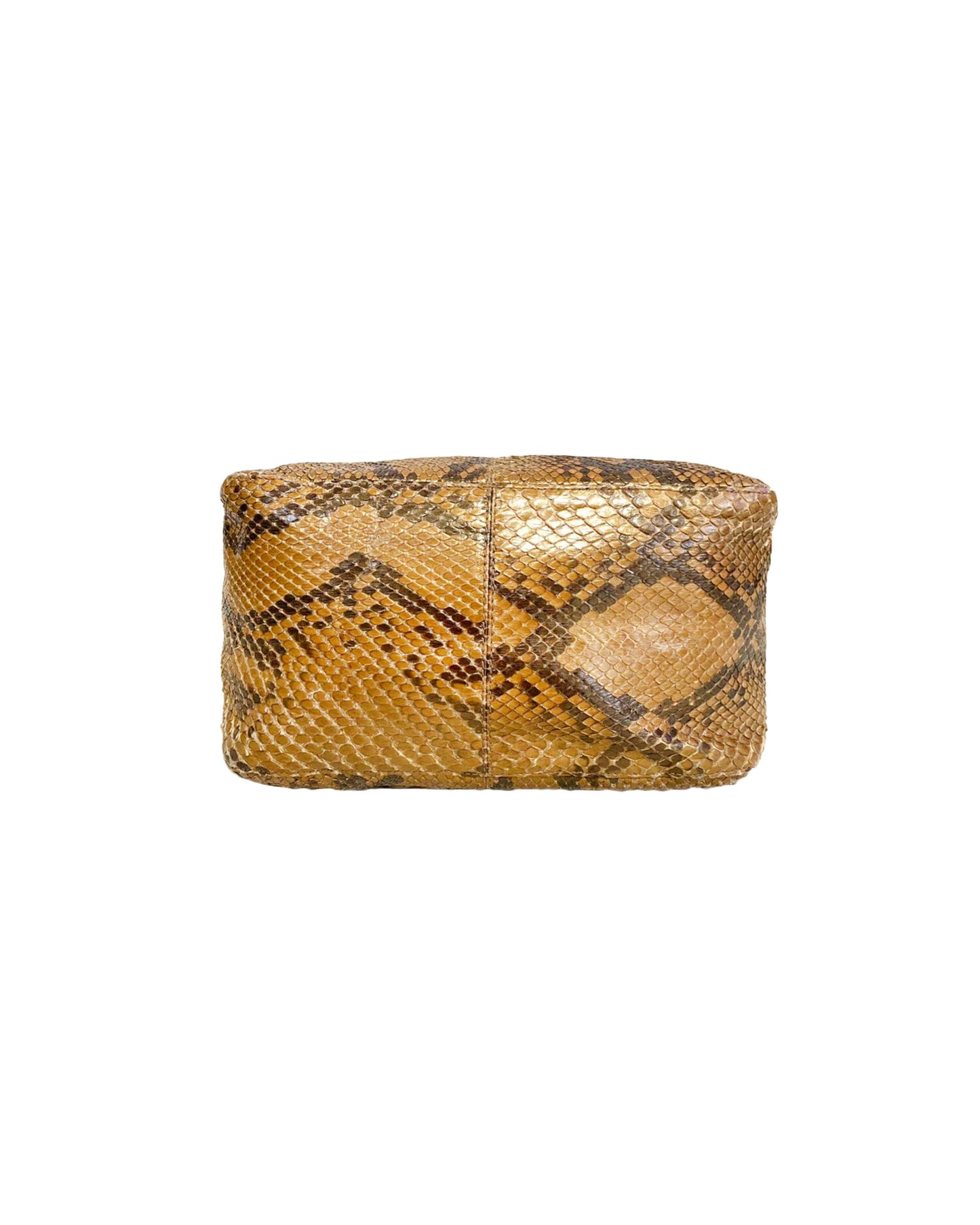 Fendi 2000s Rare Beige Python Baguette