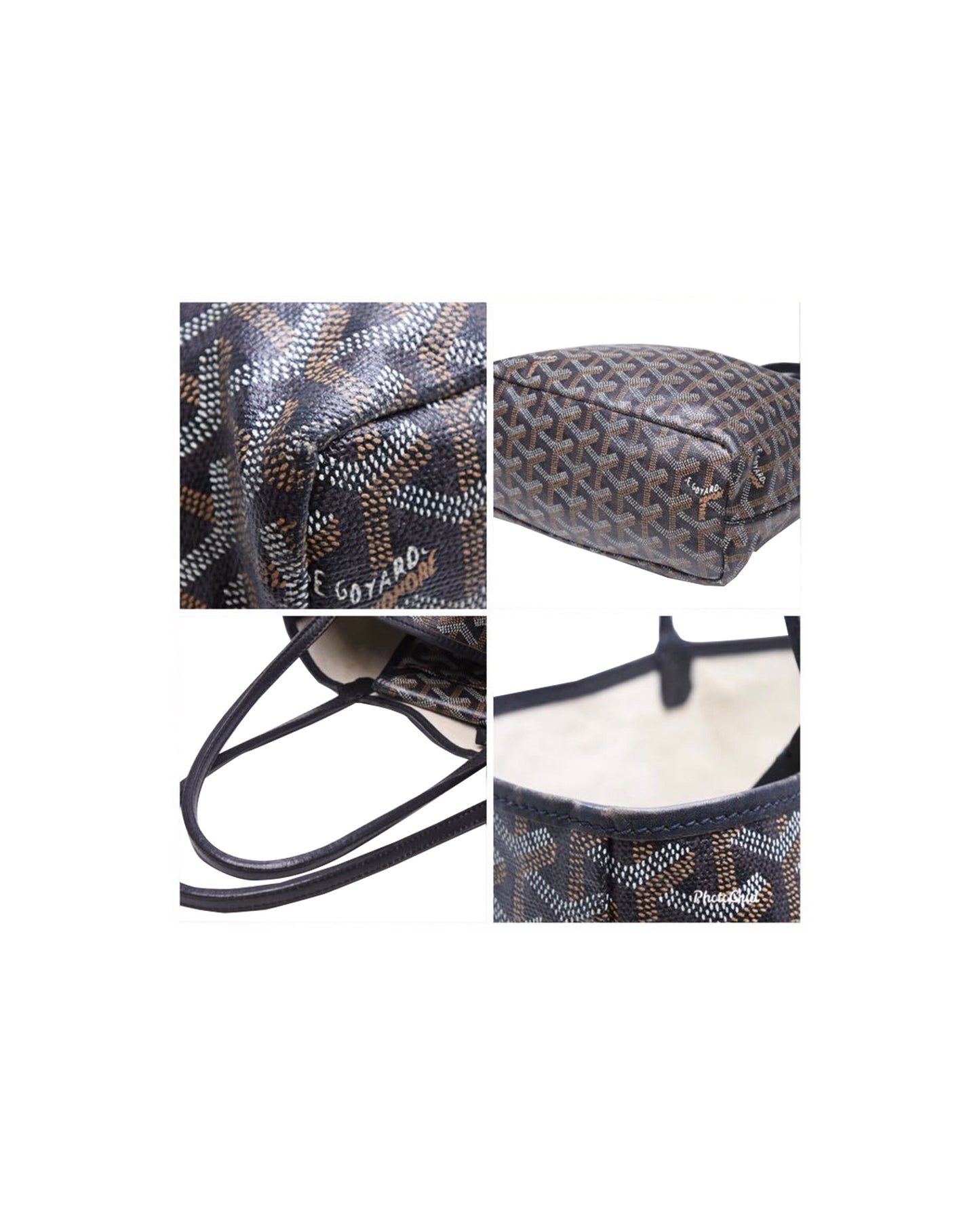 Goyard 2000s Junior Saint Louis Mini Black Tote