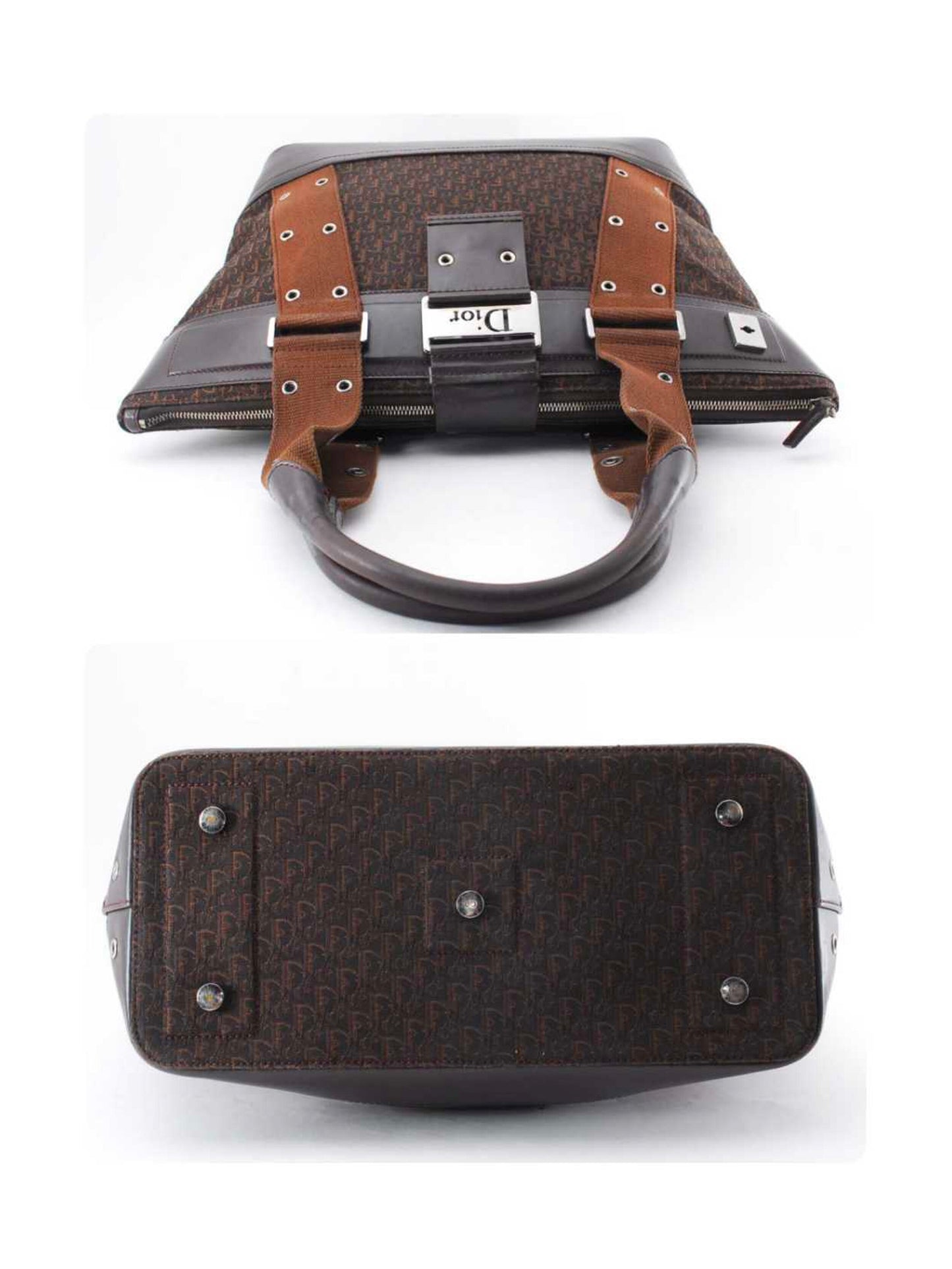 Christian Dior 2000s Street Chic Brown Tote