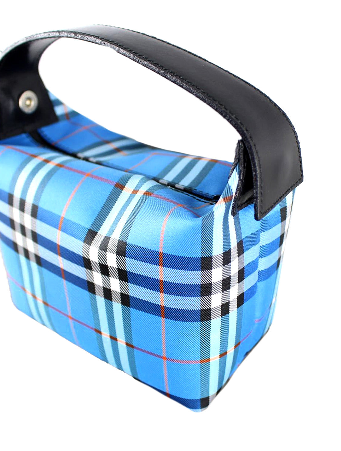Burberry 2000s Blue Check Mini Nylon Bag