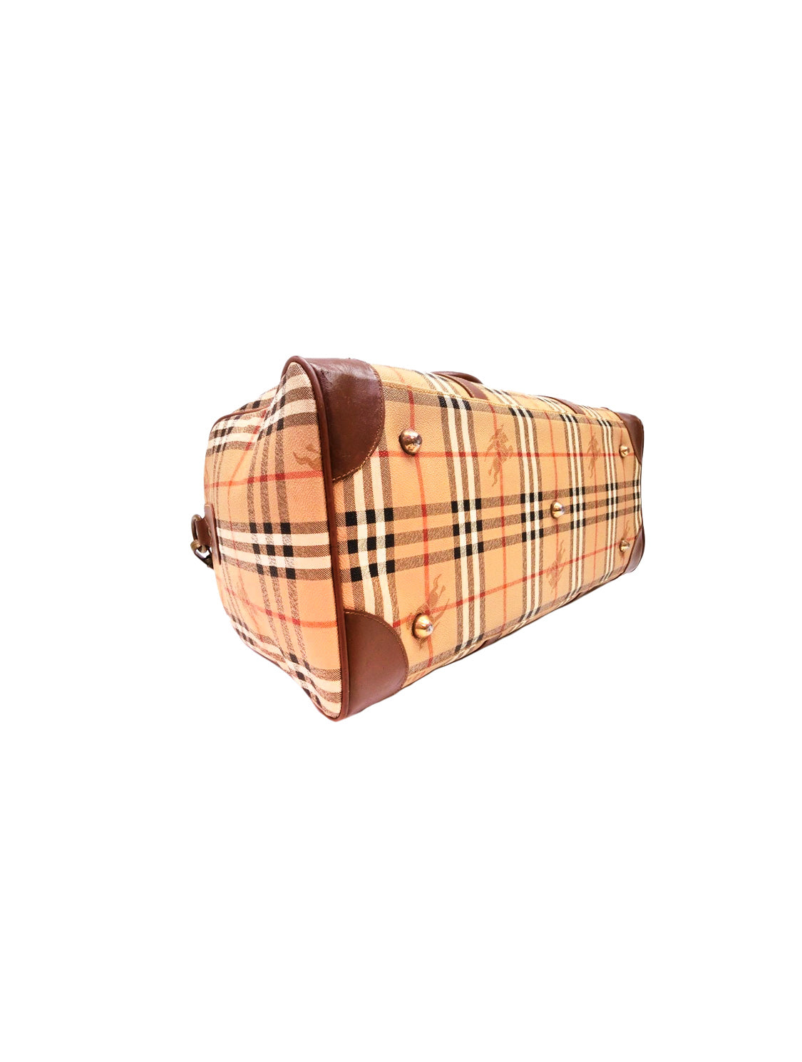 Burberry 2000s Beige Check Duffle Bag