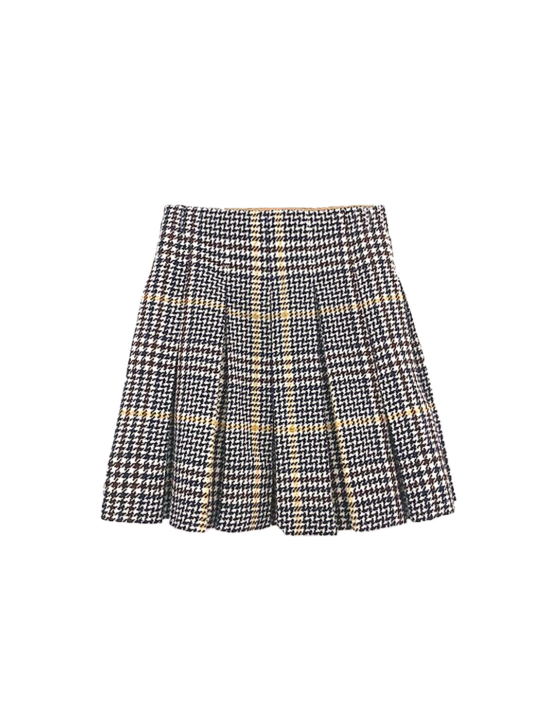 Burberry 2000s Blue Label Houndstooth Pleated Skirt