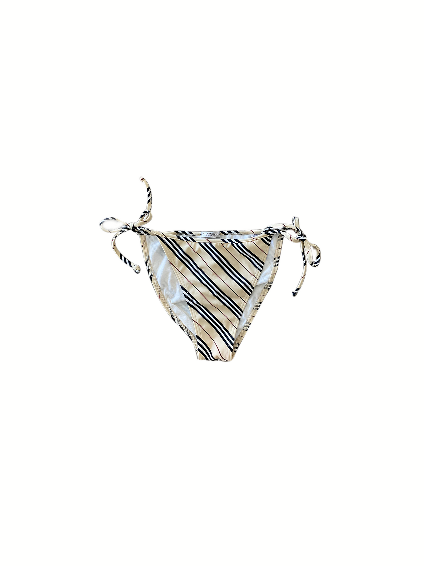 Burberry 2000s Beige Plaid Bikini
