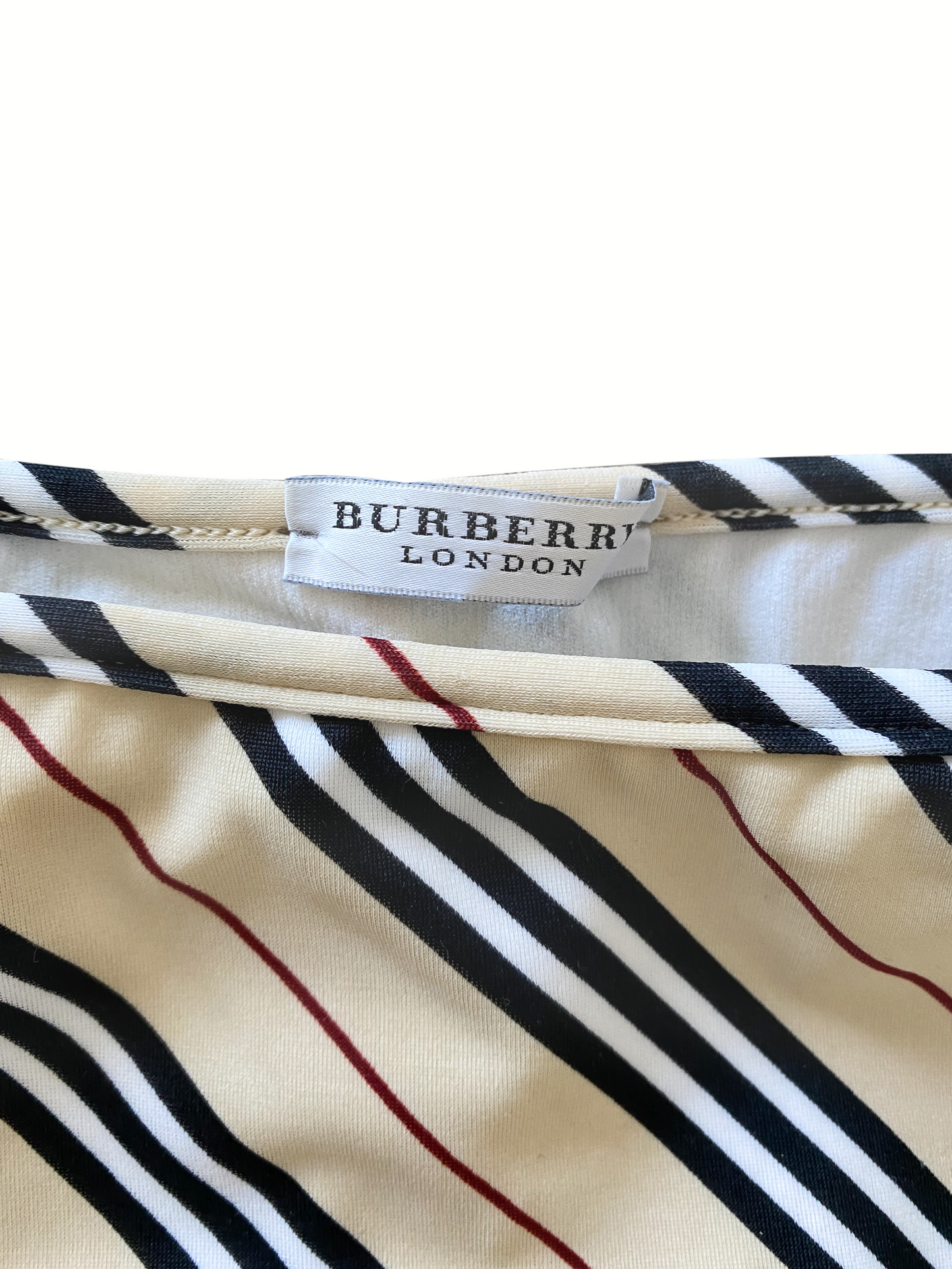 Burberry 2000s Beige Plaid Bikini