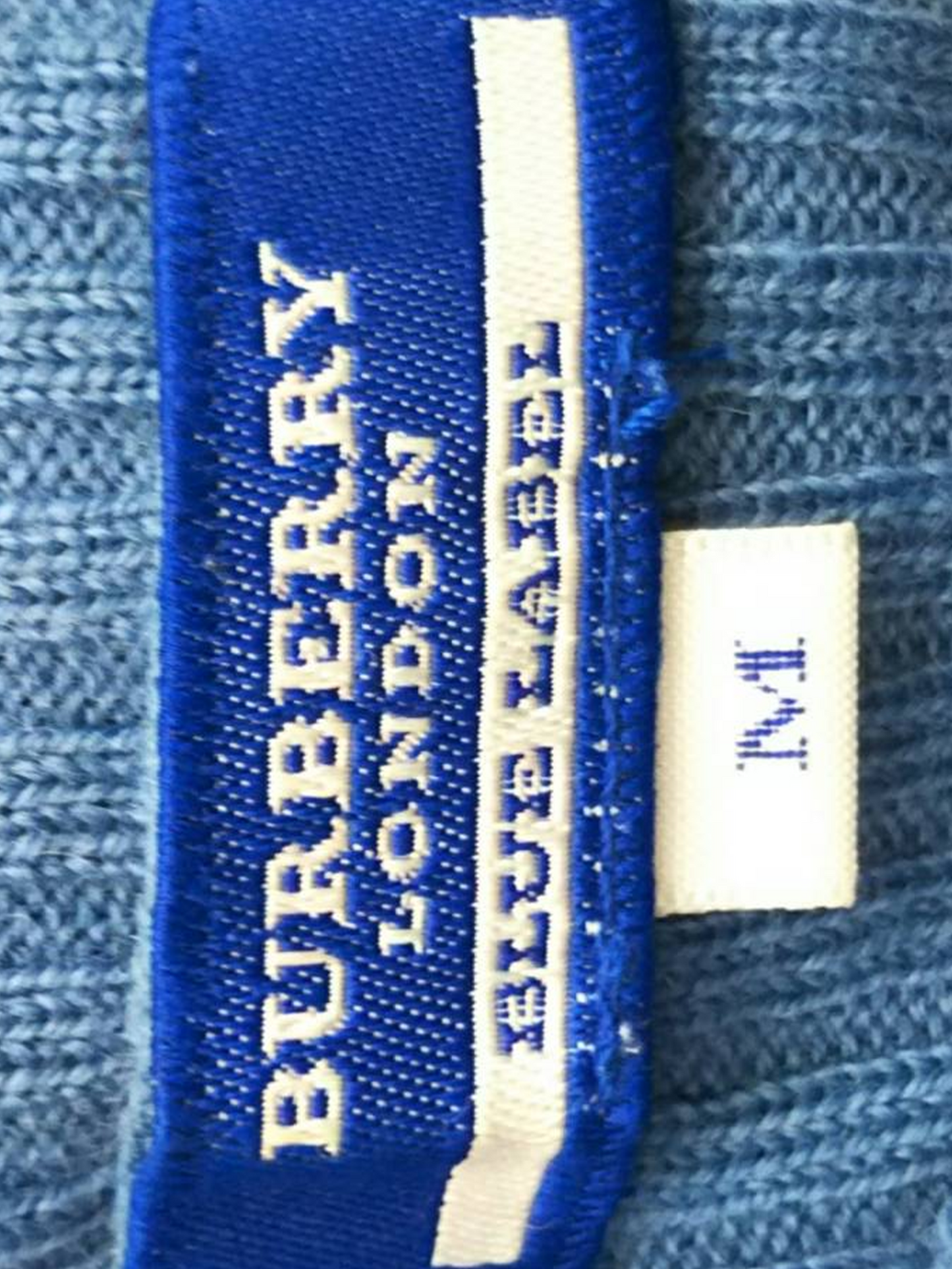 Burberry 2000s Blue Turtle Neck Shirt