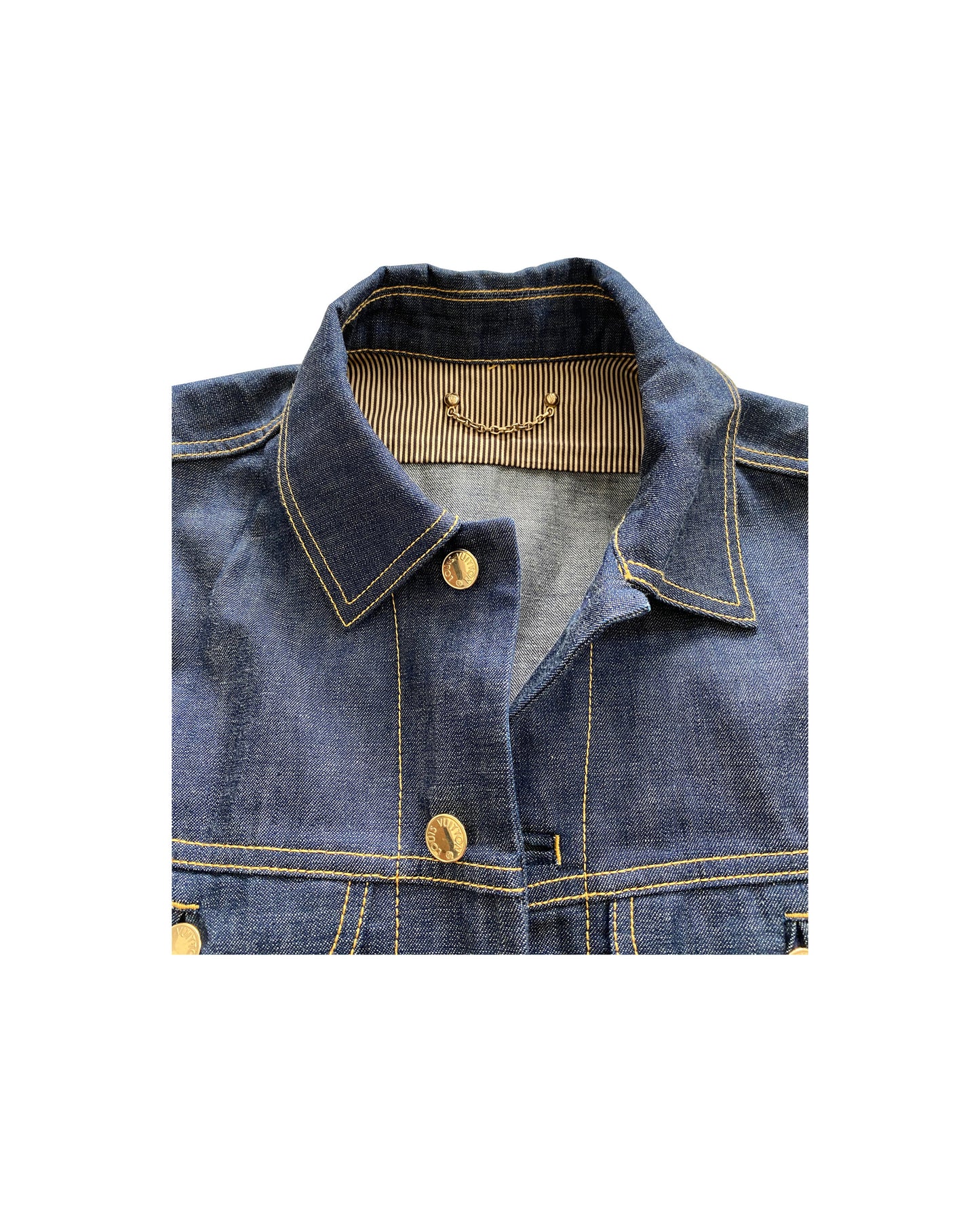 Louis Vuitton 2000s Dark Denim Military Rare Jacket