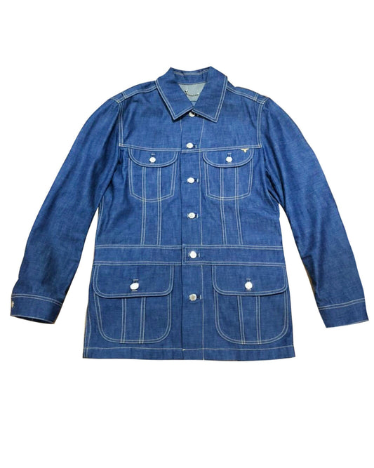 Louis Vuitton 2010s Quad Pocket Denim Long Jacket