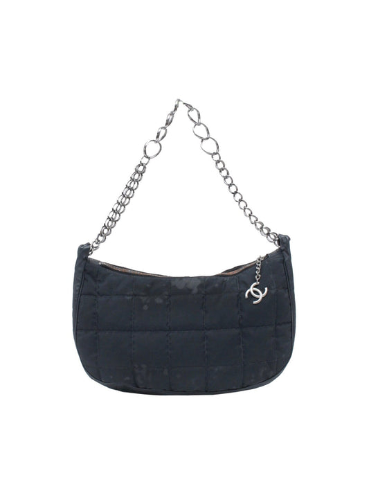 Chanel 2000s Black Sports Nylon Handbagw