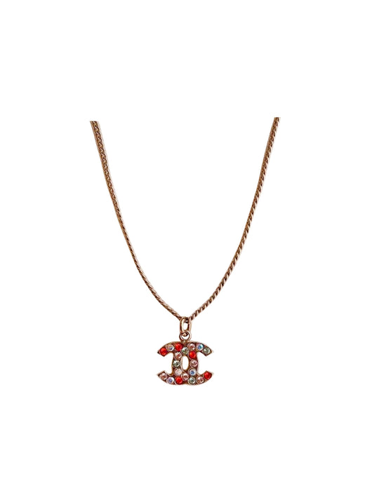 Chanel Multi Gemstone CC Small Necklace