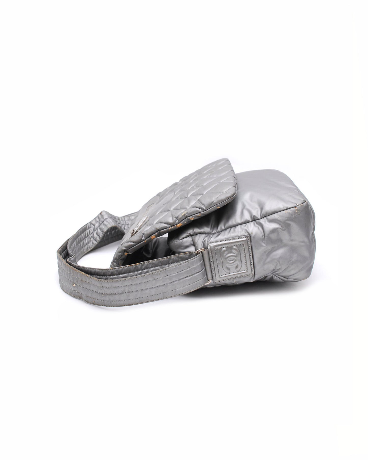 Chanel Silver Sports Messenger Bag