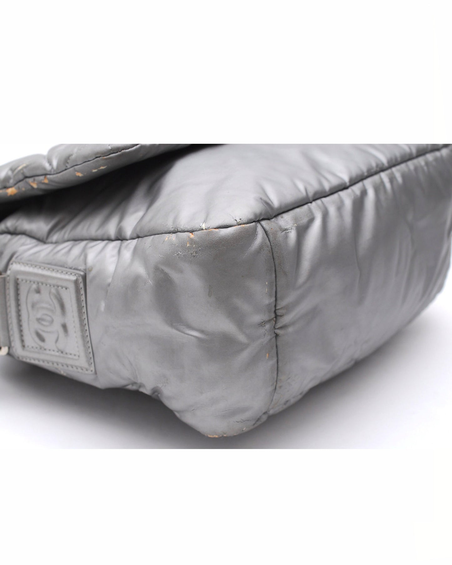 Chanel Silver Sports Messenger Bag