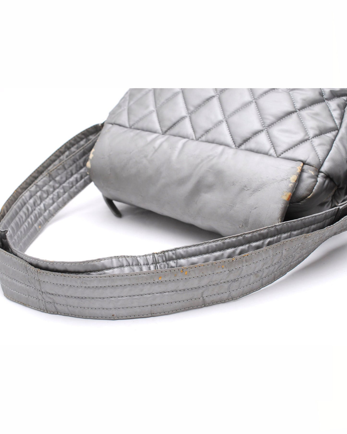 Chanel Silver Sports Messenger Bag