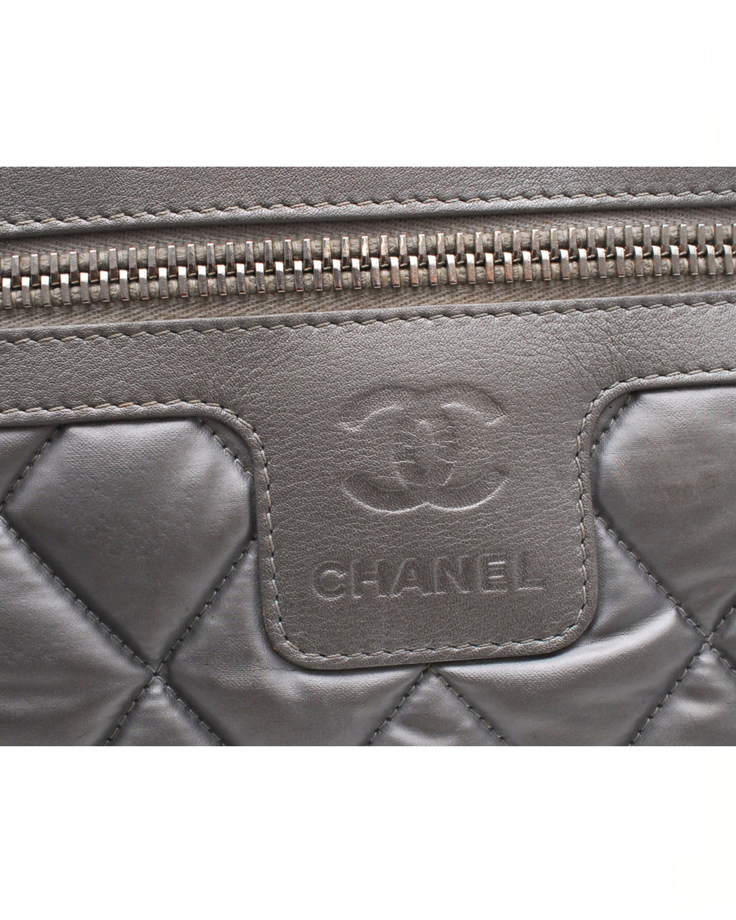 Chanel Silver Sports Messenger Bag