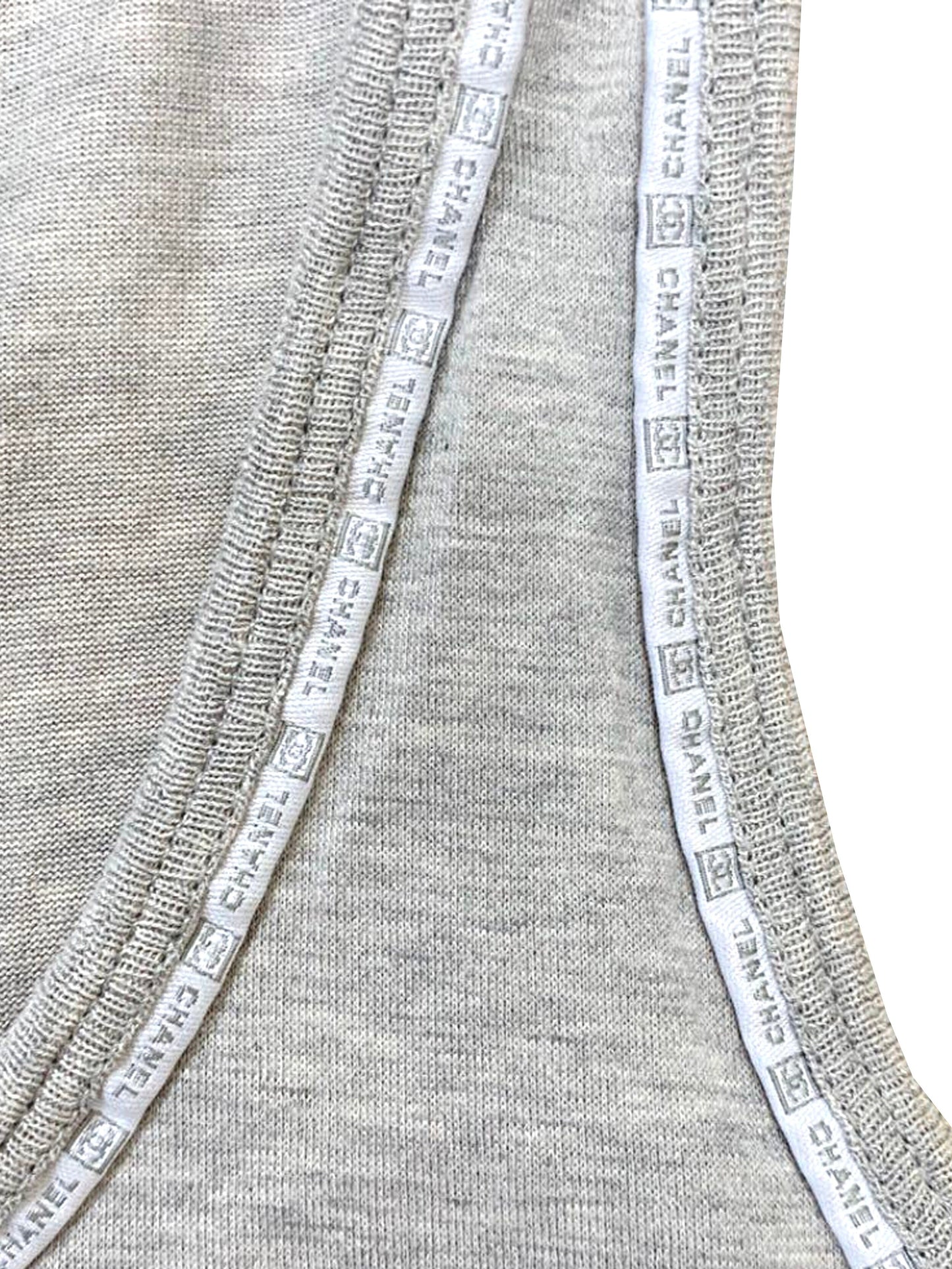 Chanel Sports Gray Jersey/Cotton Tank
