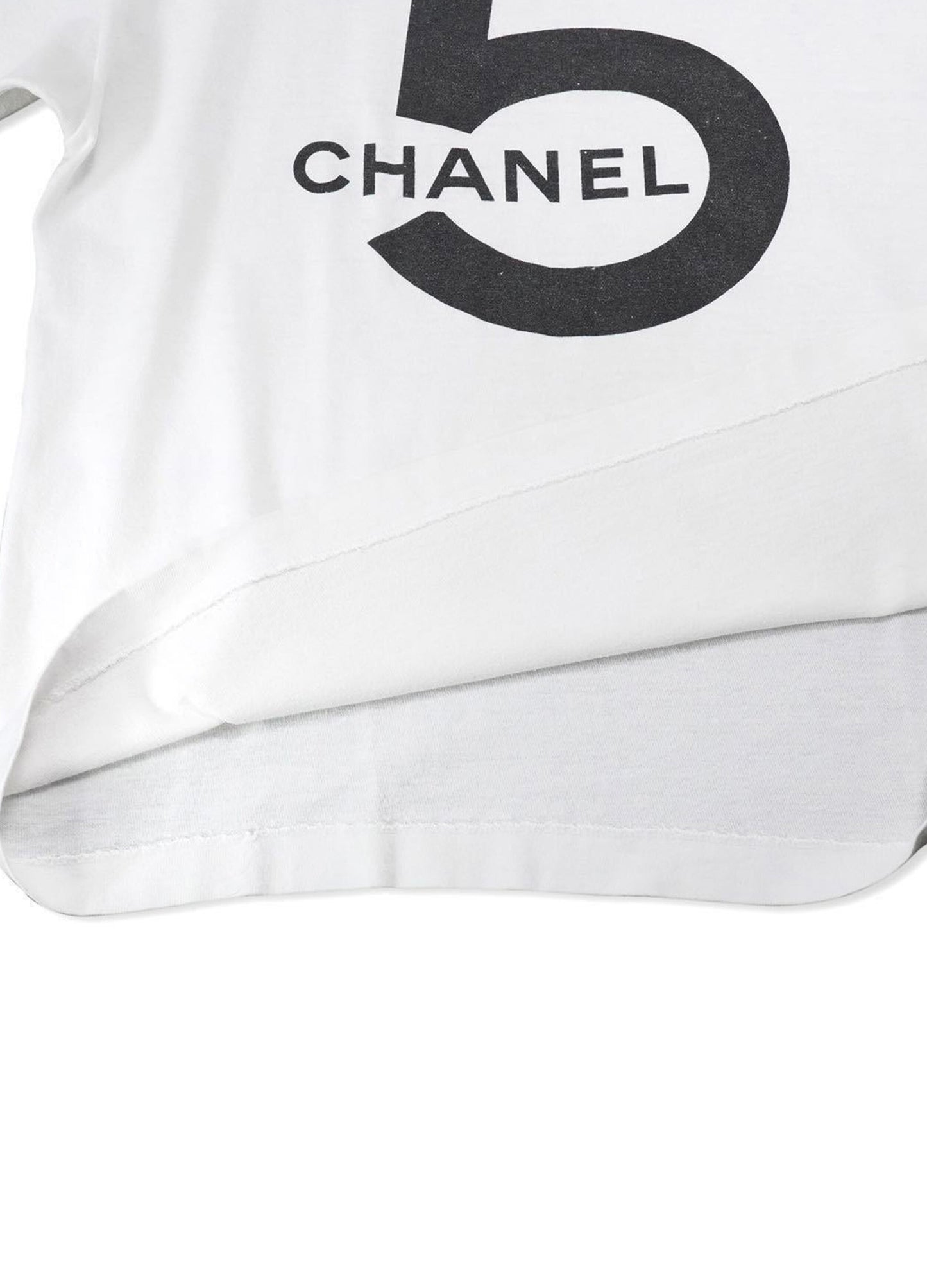 Chanel 1987 No. 5 Runway Rare White Tee