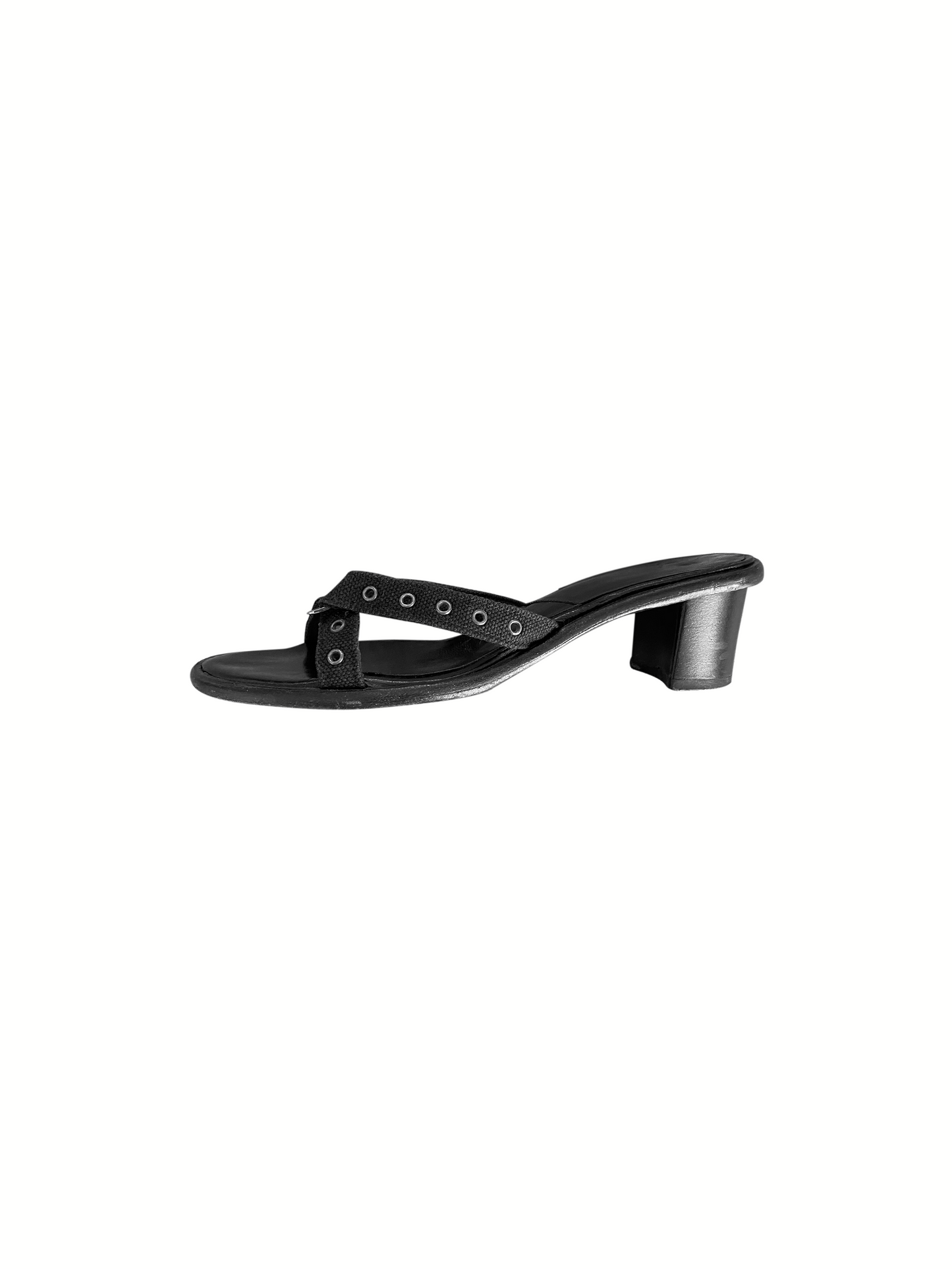 Christian Dior 2000s Cross Black Leather Heels