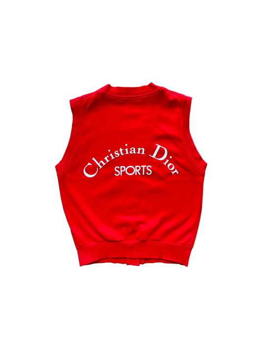 Christian Dior 1990s CD Sports Red Vest