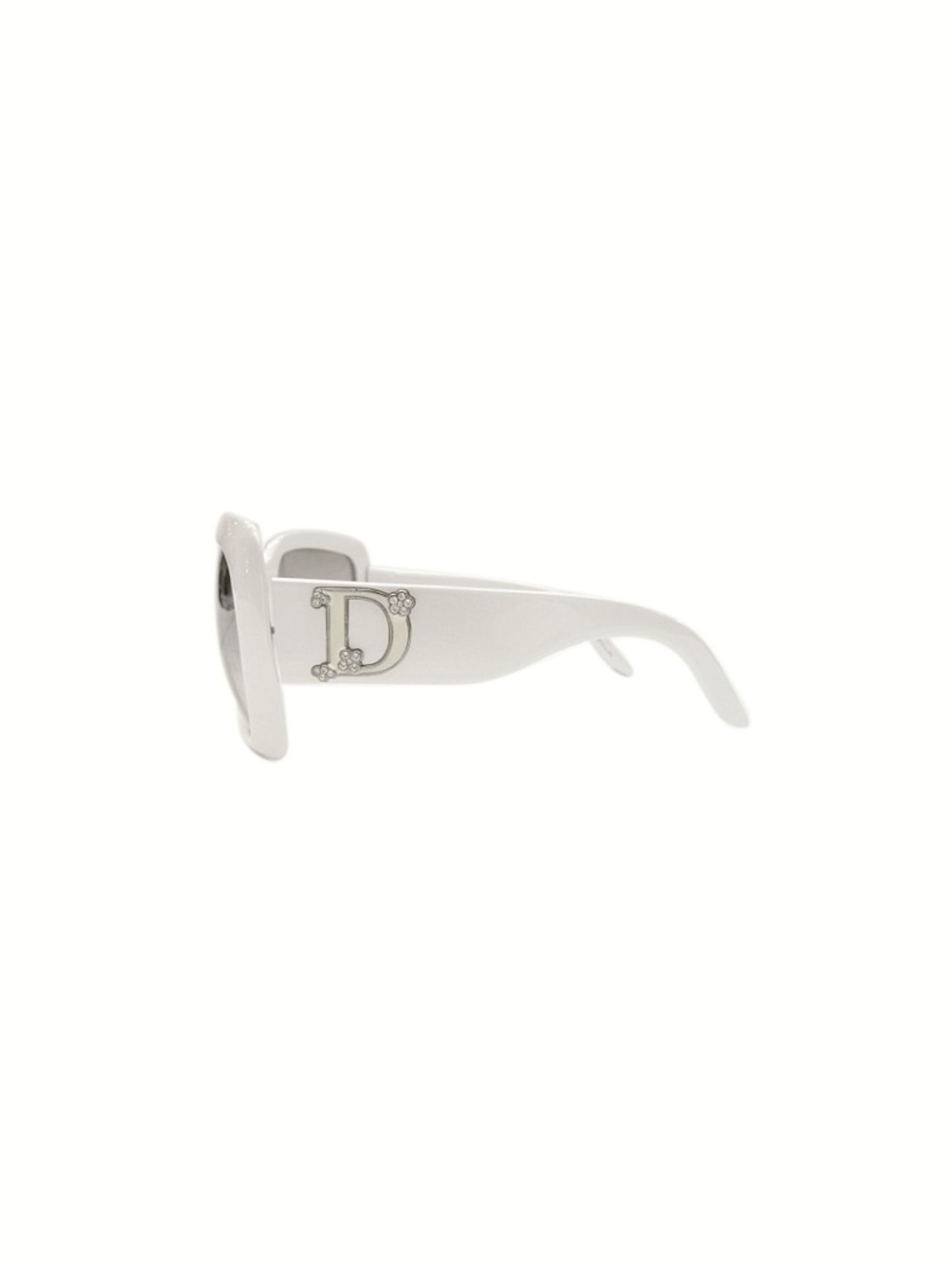 Christian Dior 2000s Large White Sunglasses